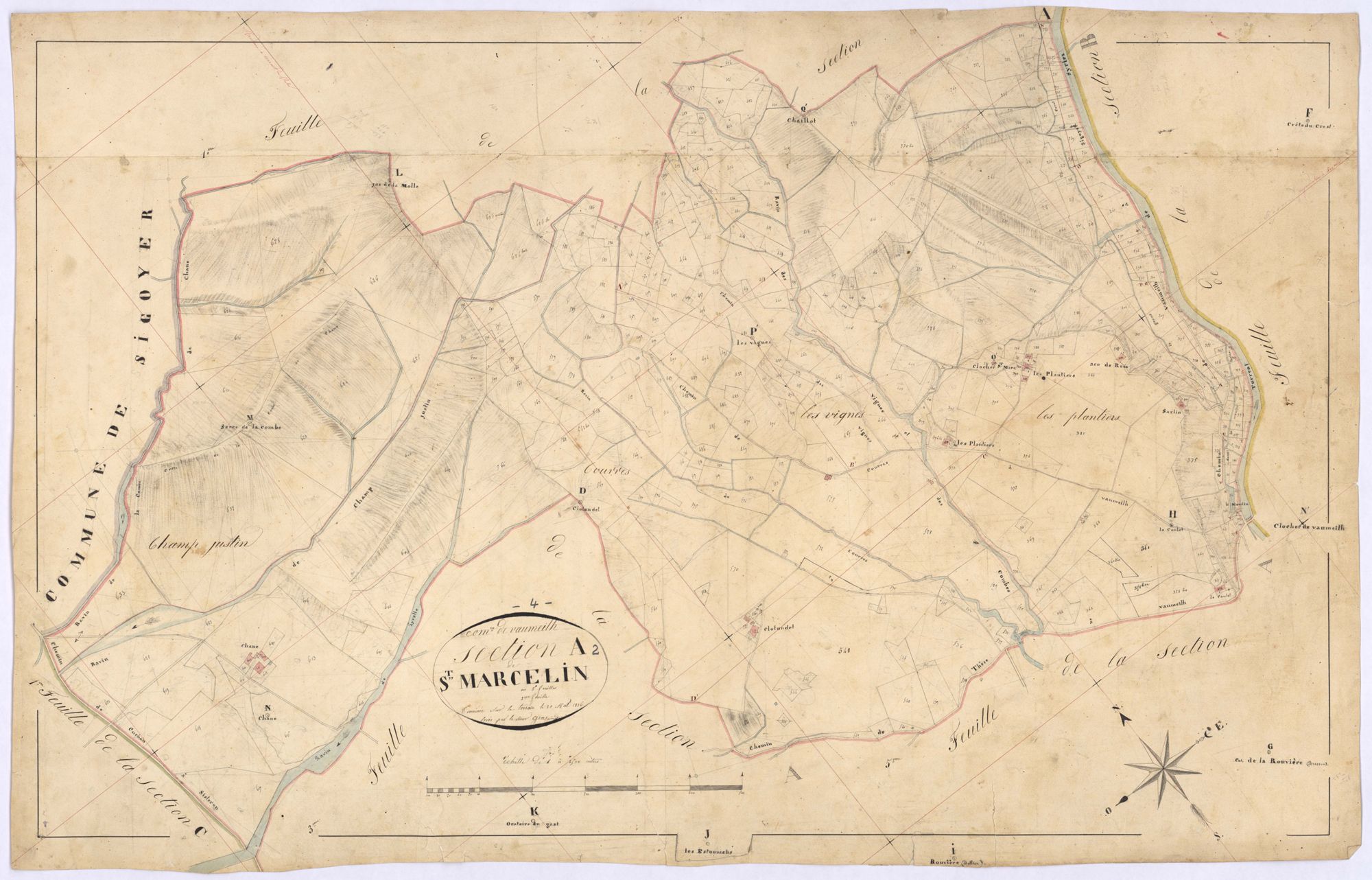 VAUMEILH - Section A, Saint-Marcelin.