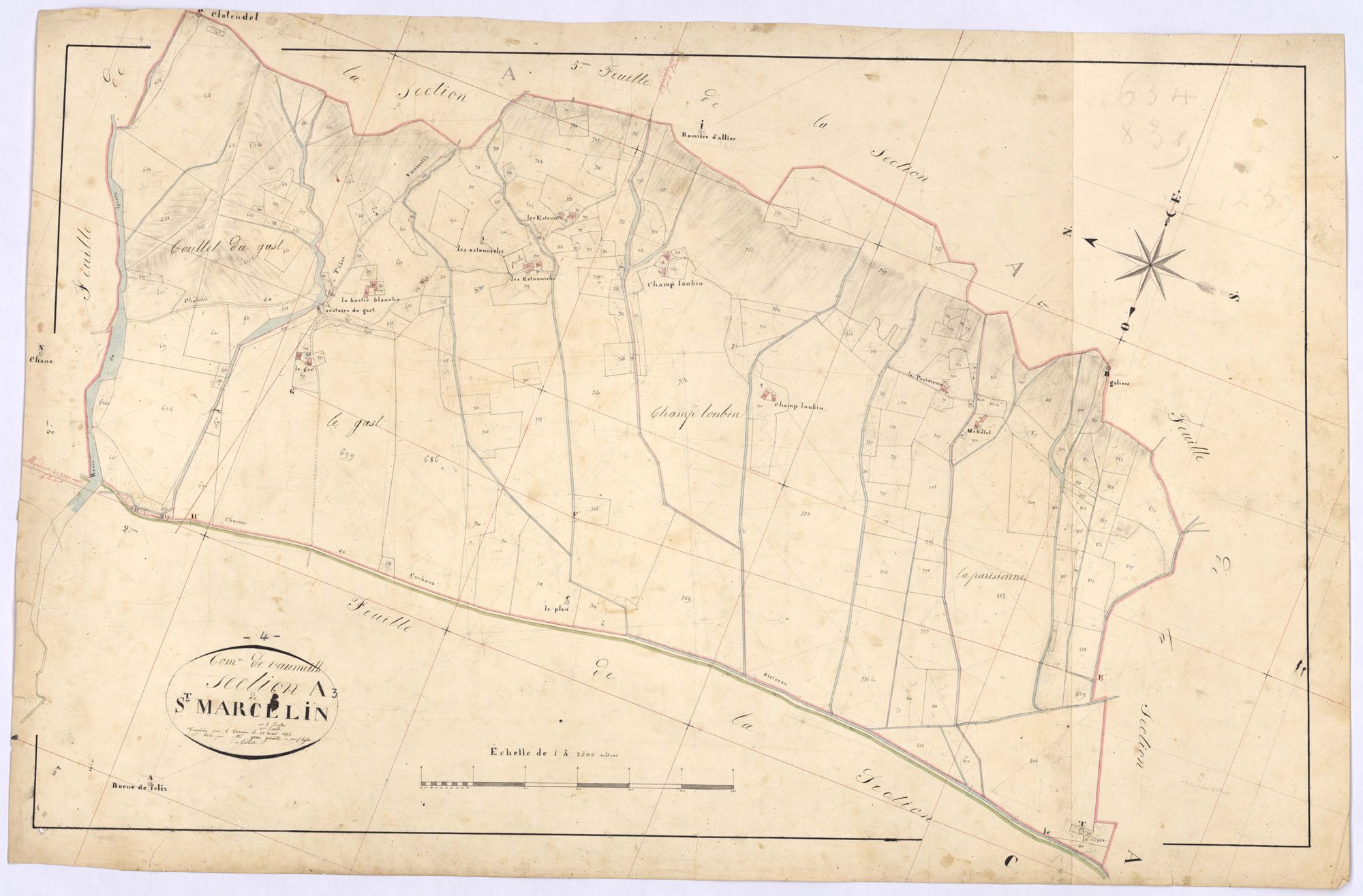 VAUMEILH - Section A, Saint-Marcelin.