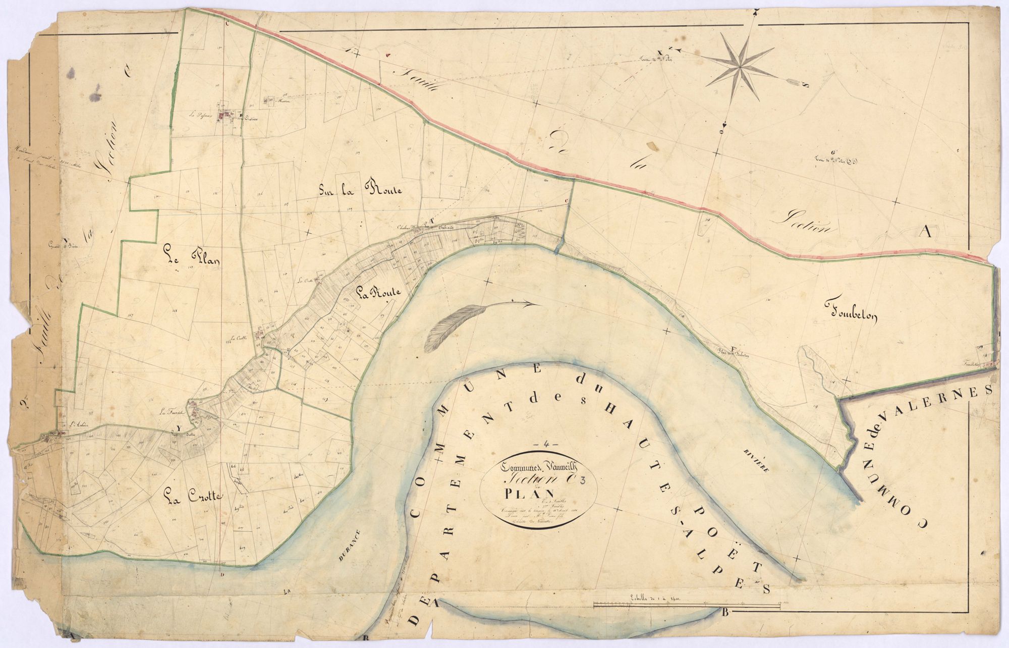 VAUMEILH - Section C, le Plan.