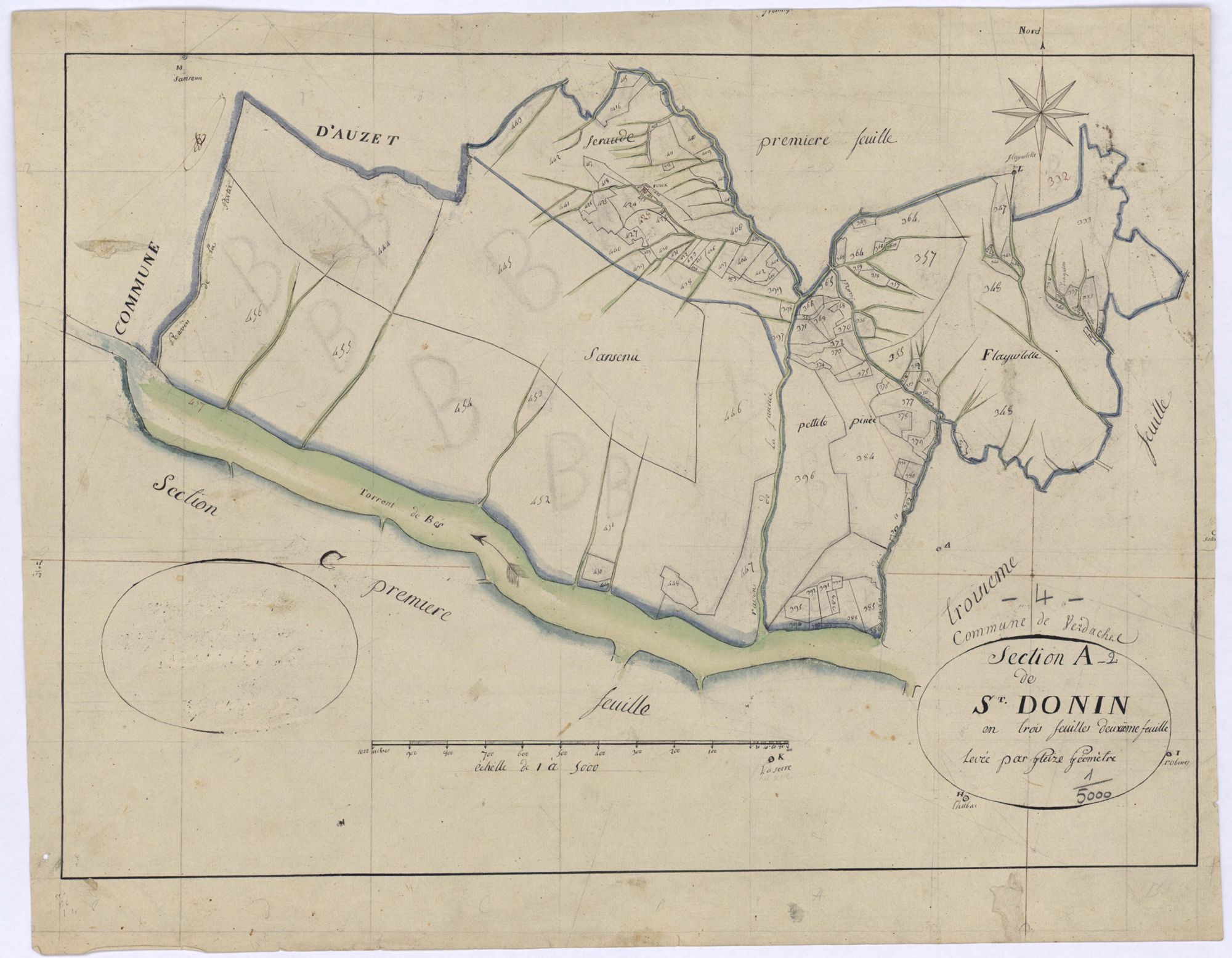 VERDACHES - Section A, Saint-Donin.