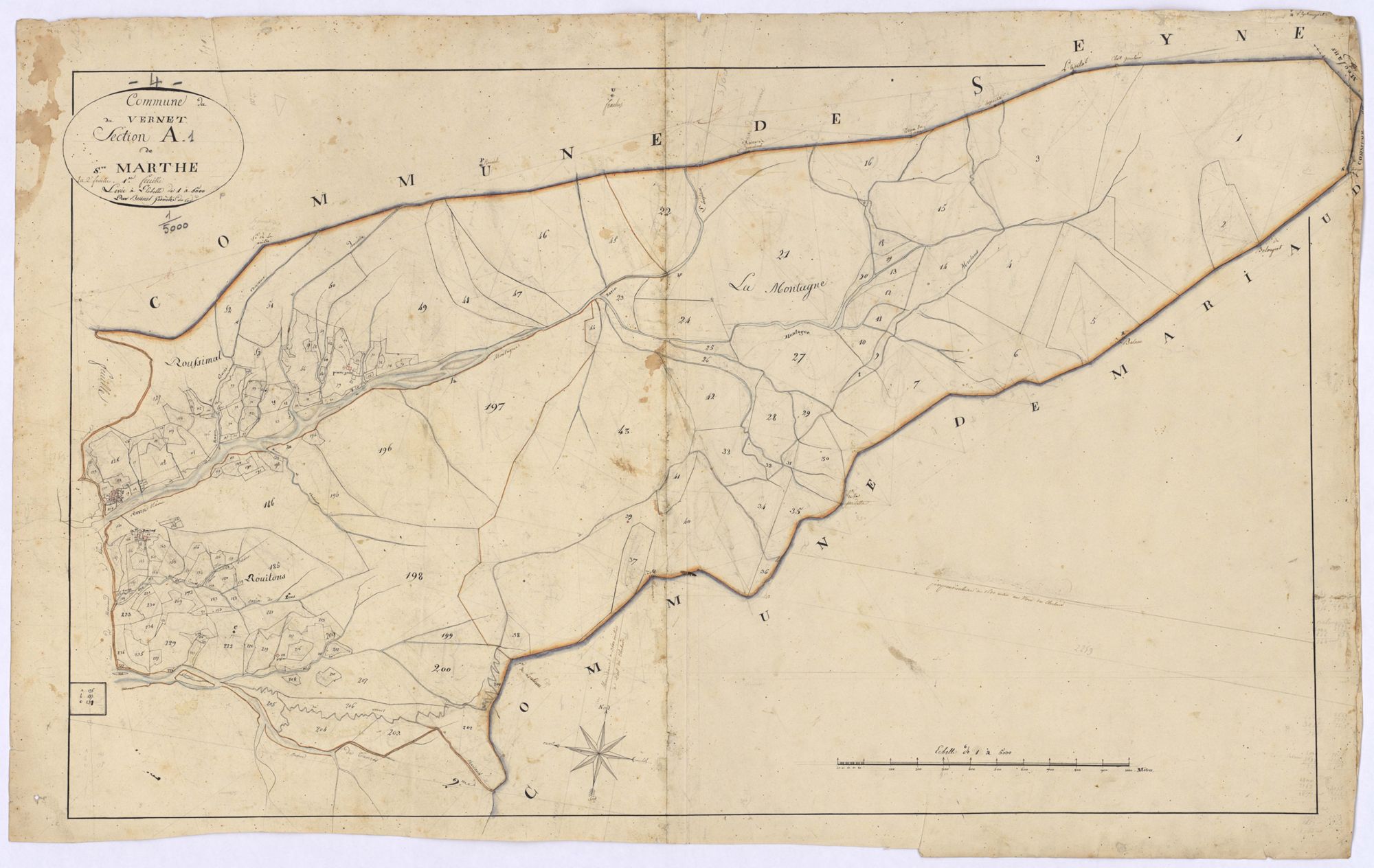VERNET-LE - Section A, Sainte-Marthe.