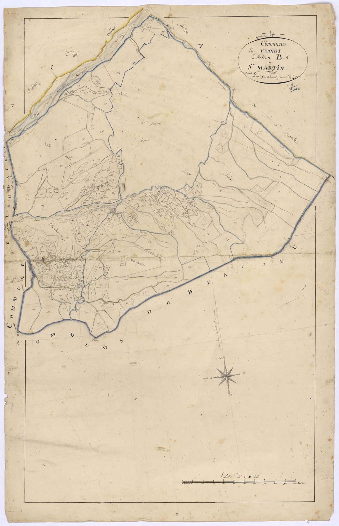 VERNET-LE - Section B, Saint-Martin.