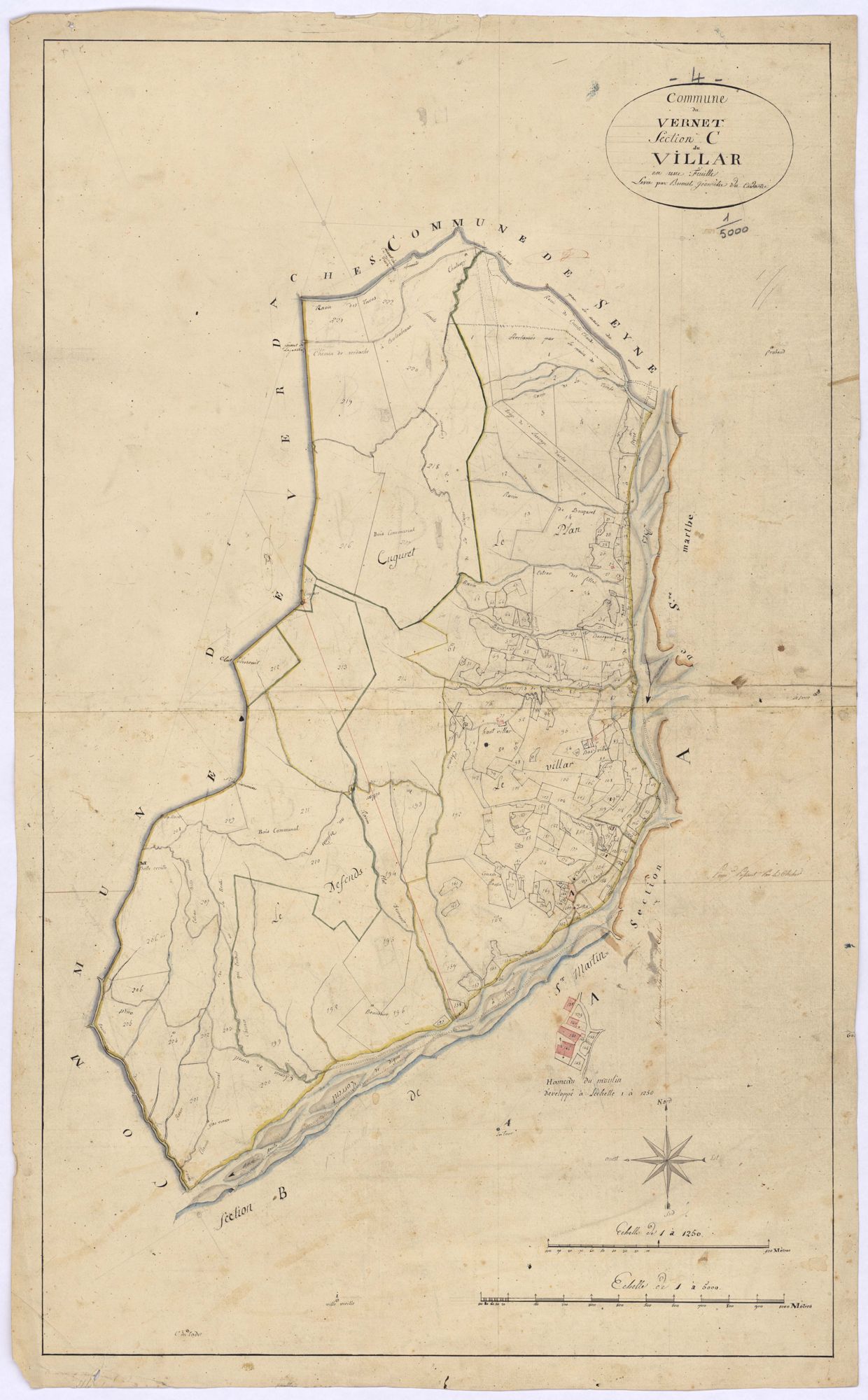 VERNET-LE - Section C, le Villar.