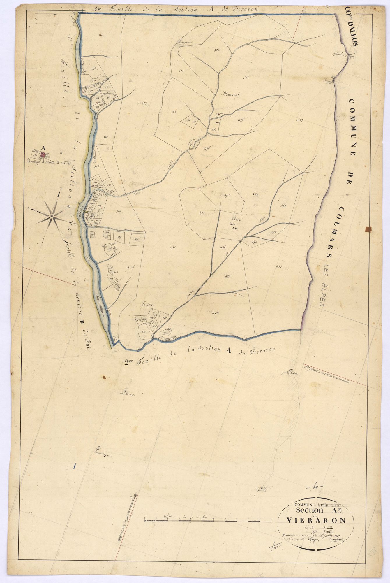 VILLARS-COLMARS - Section A, le Vieraron.