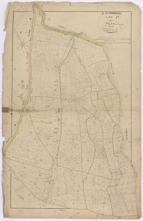 VILLENEUVE - Section C, le Plan.