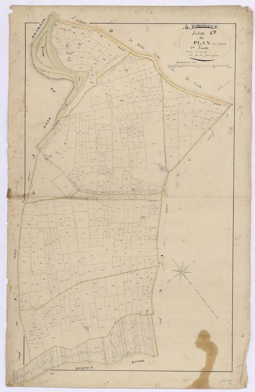 VILLENEUVE - Section C, le Plan.