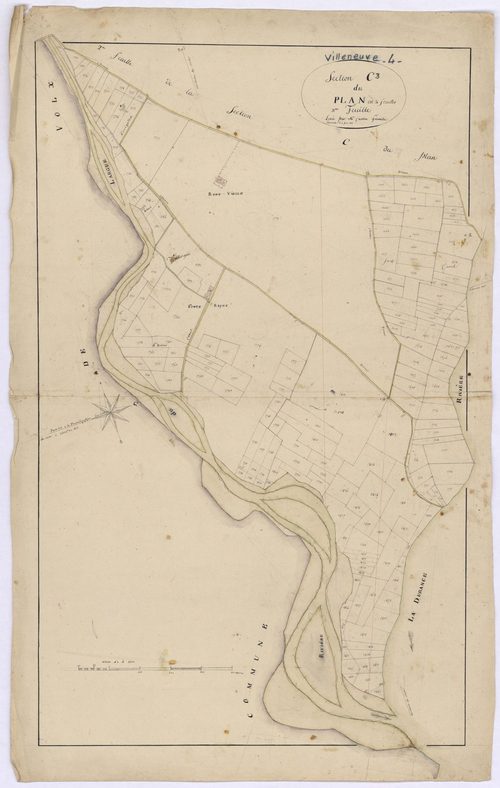 VILLENEUVE - Section C, le Plan.