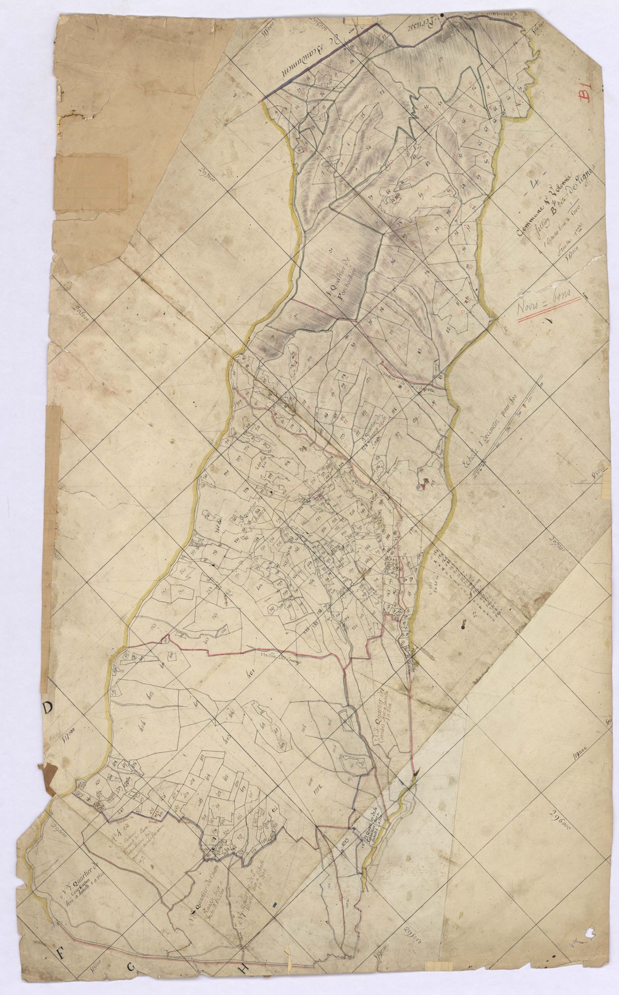 VOLONNE - Section B, la Vigne.