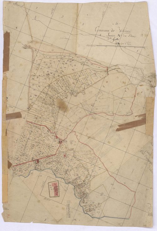 VOLONNE - Section A, le Plan.