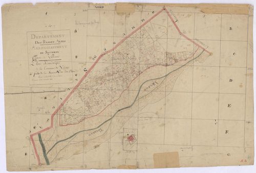 VOLONNE - Section A, le Plan.