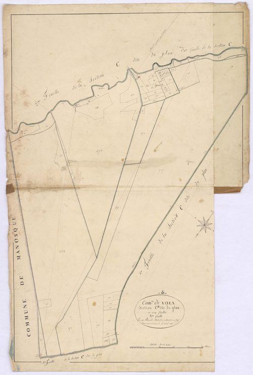 VOLX - Section C, le Plan.