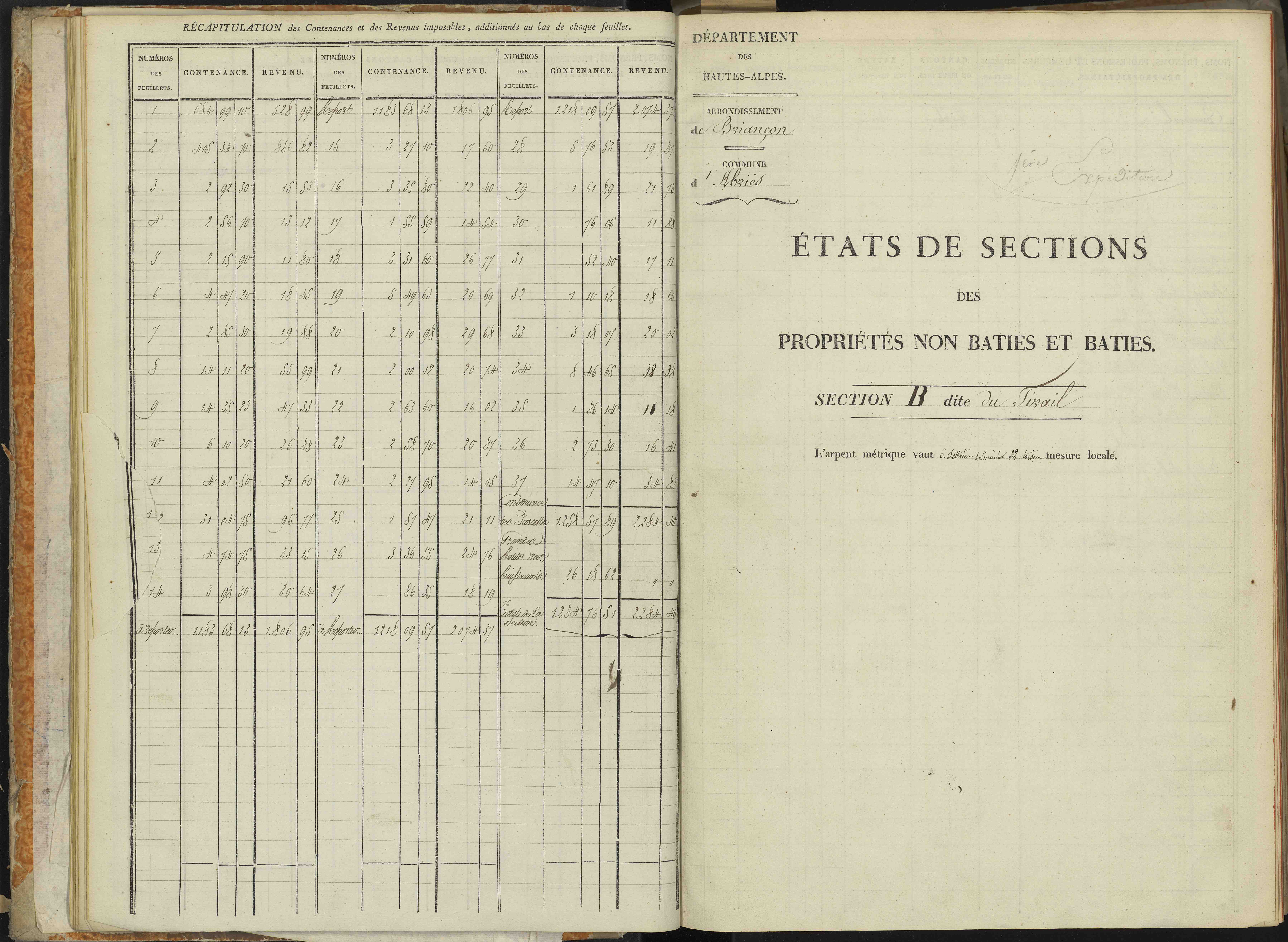 Abriès - 3 P 90/1 - 3 P 90/1 - Section A. 