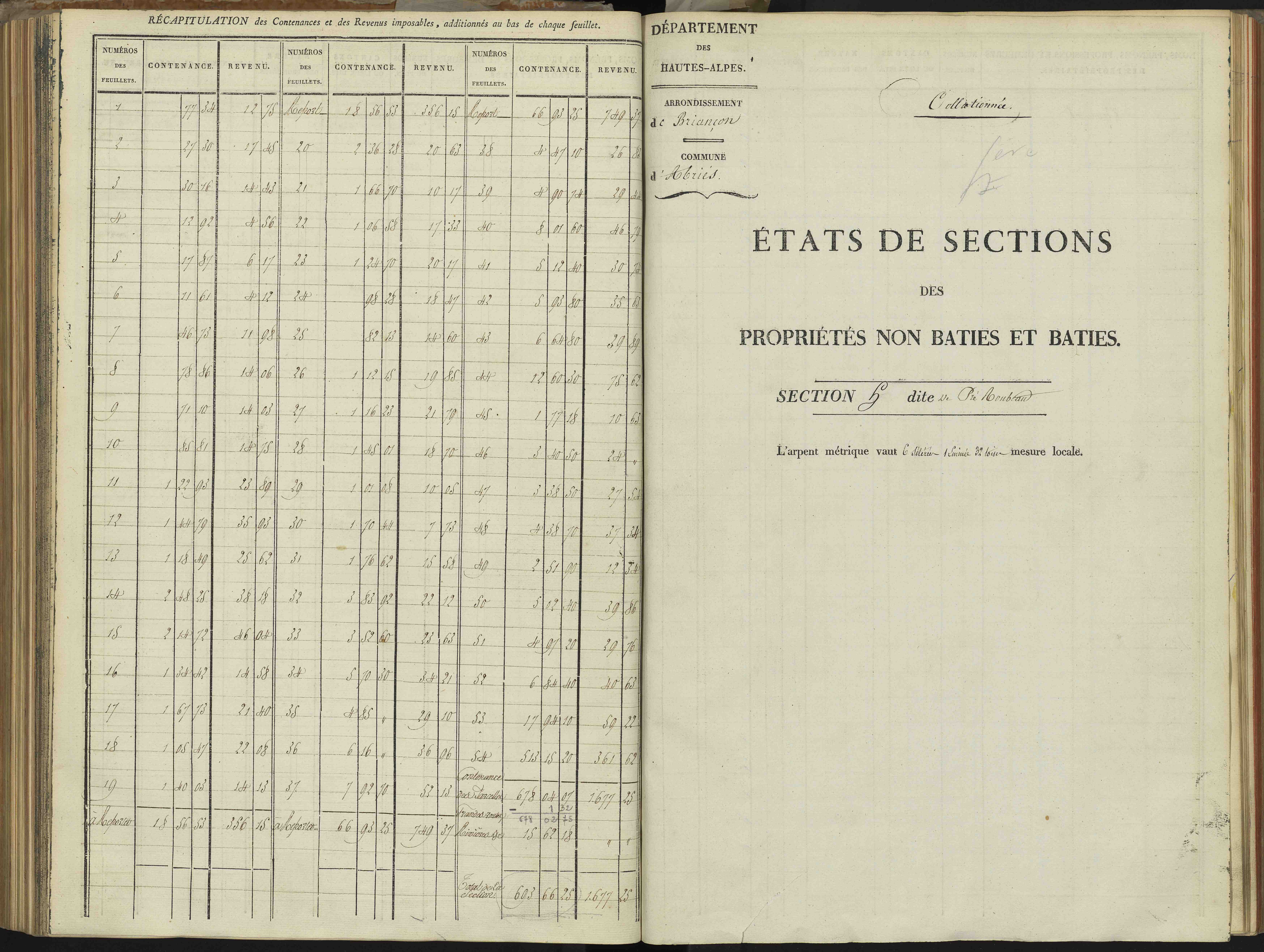 Abriès - 3 P 90/8 - 3 P 90/8 - Section H. 