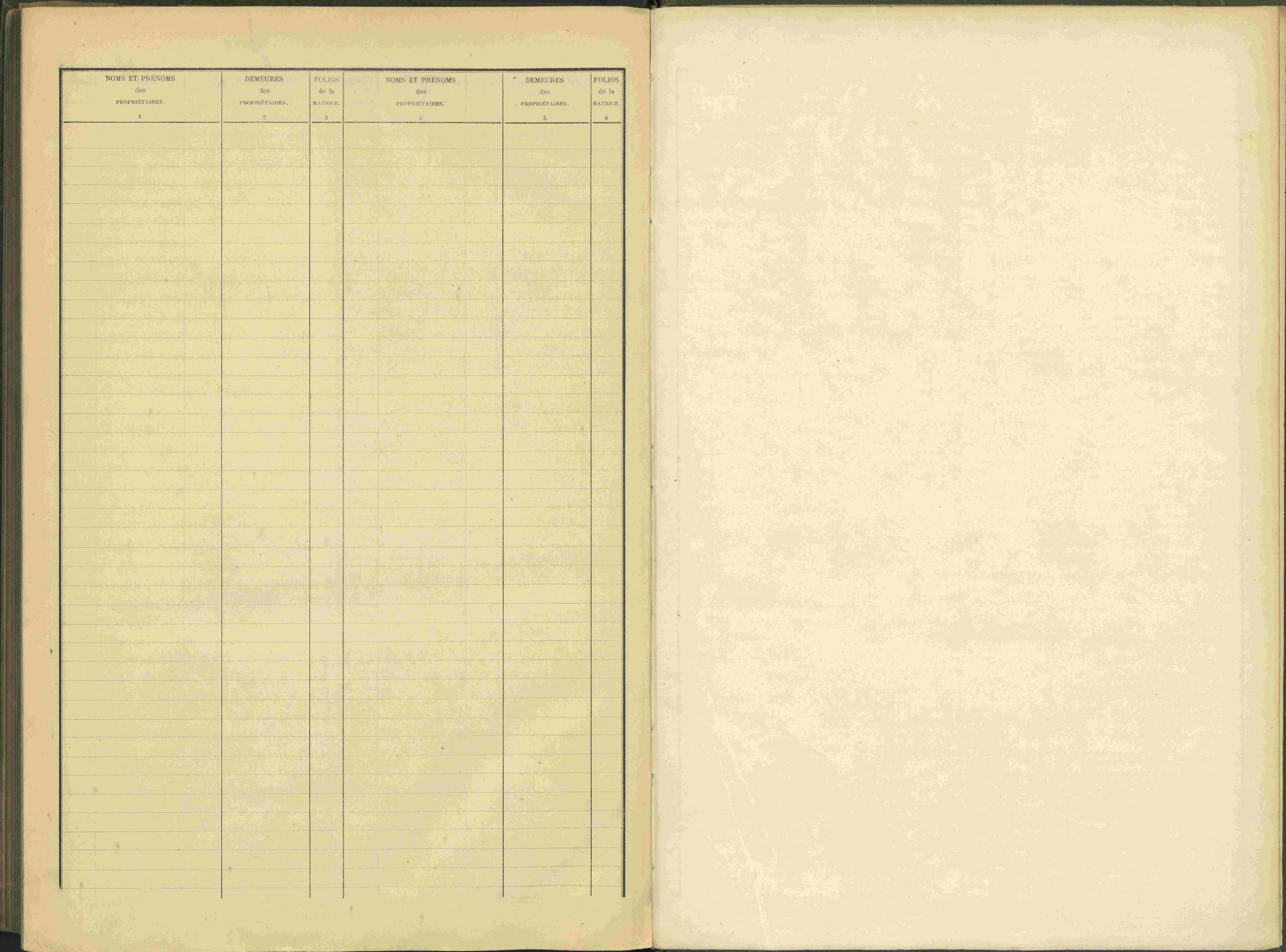 Agnières-en-Dévoluy - 3 P 109/2 - 3 P 109/2 - Table alphabétique des propriétaires mise à jour. 