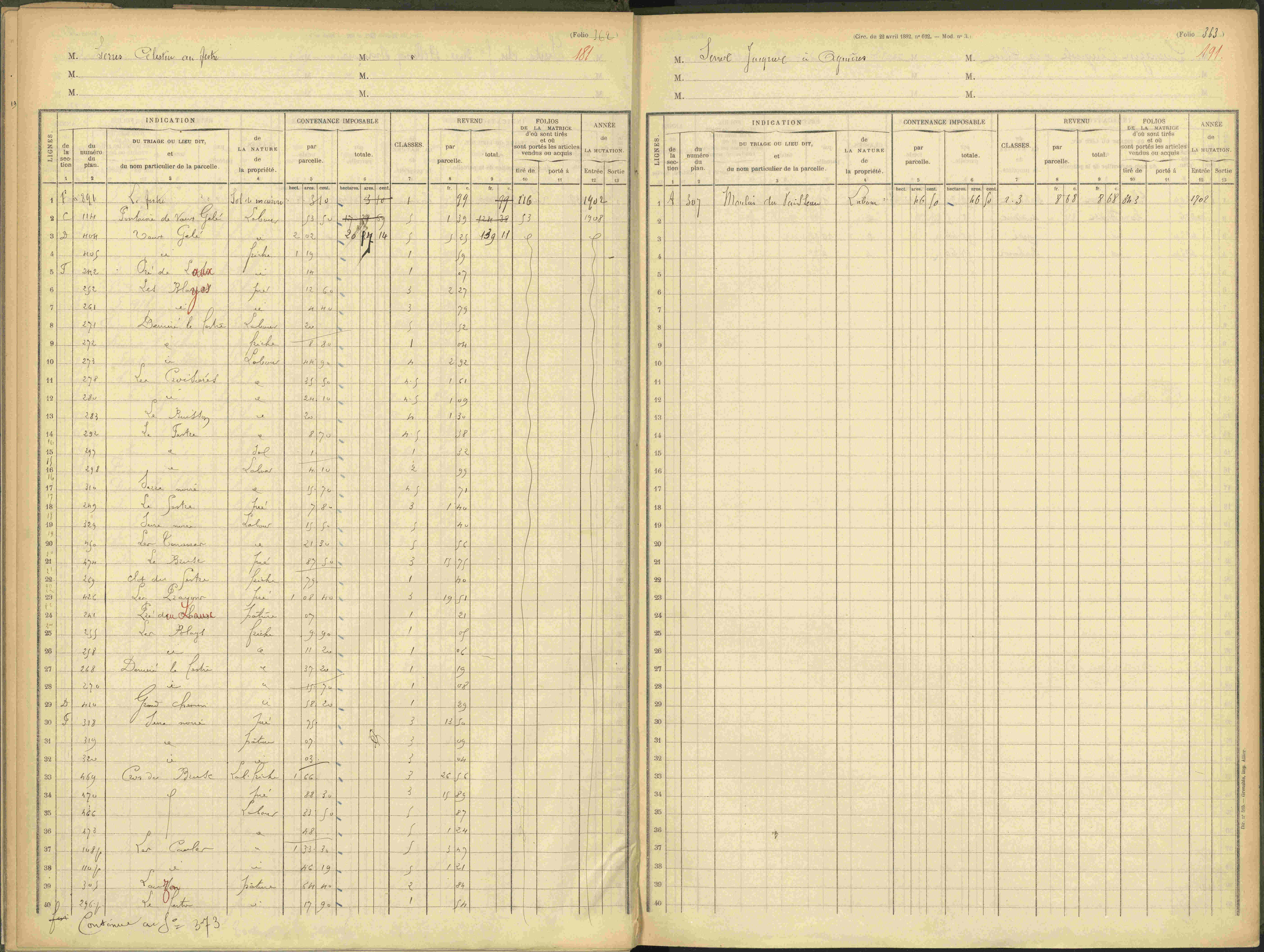 Agnières-en-Dévoluy - 3 P 109/1 - 3 P 109/1 - Matrice, folios 341-379. 