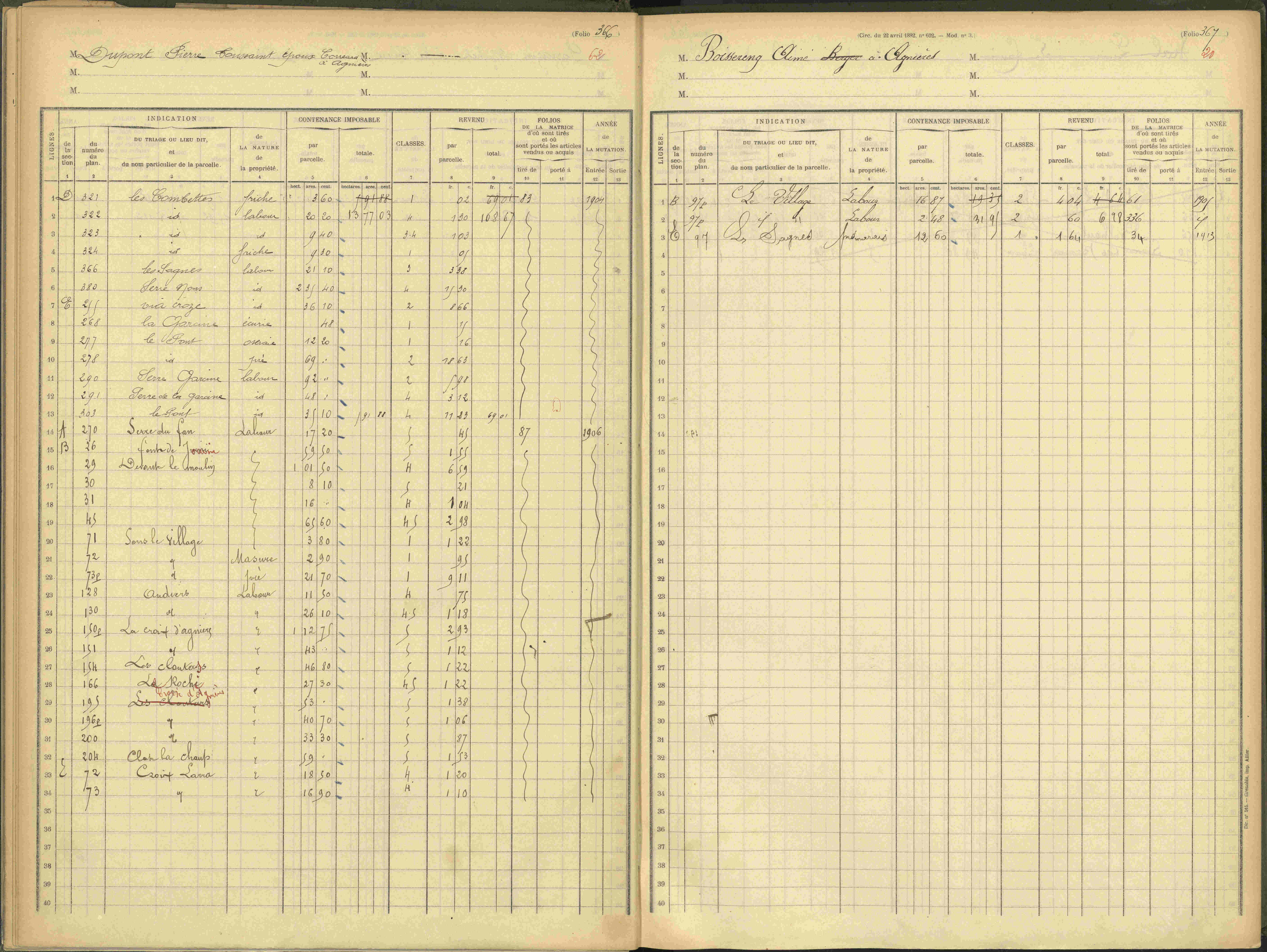 Agnières-en-Dévoluy - 3 P 109/1 - 3 P 109/1 - Matrice, folios 341-379. 