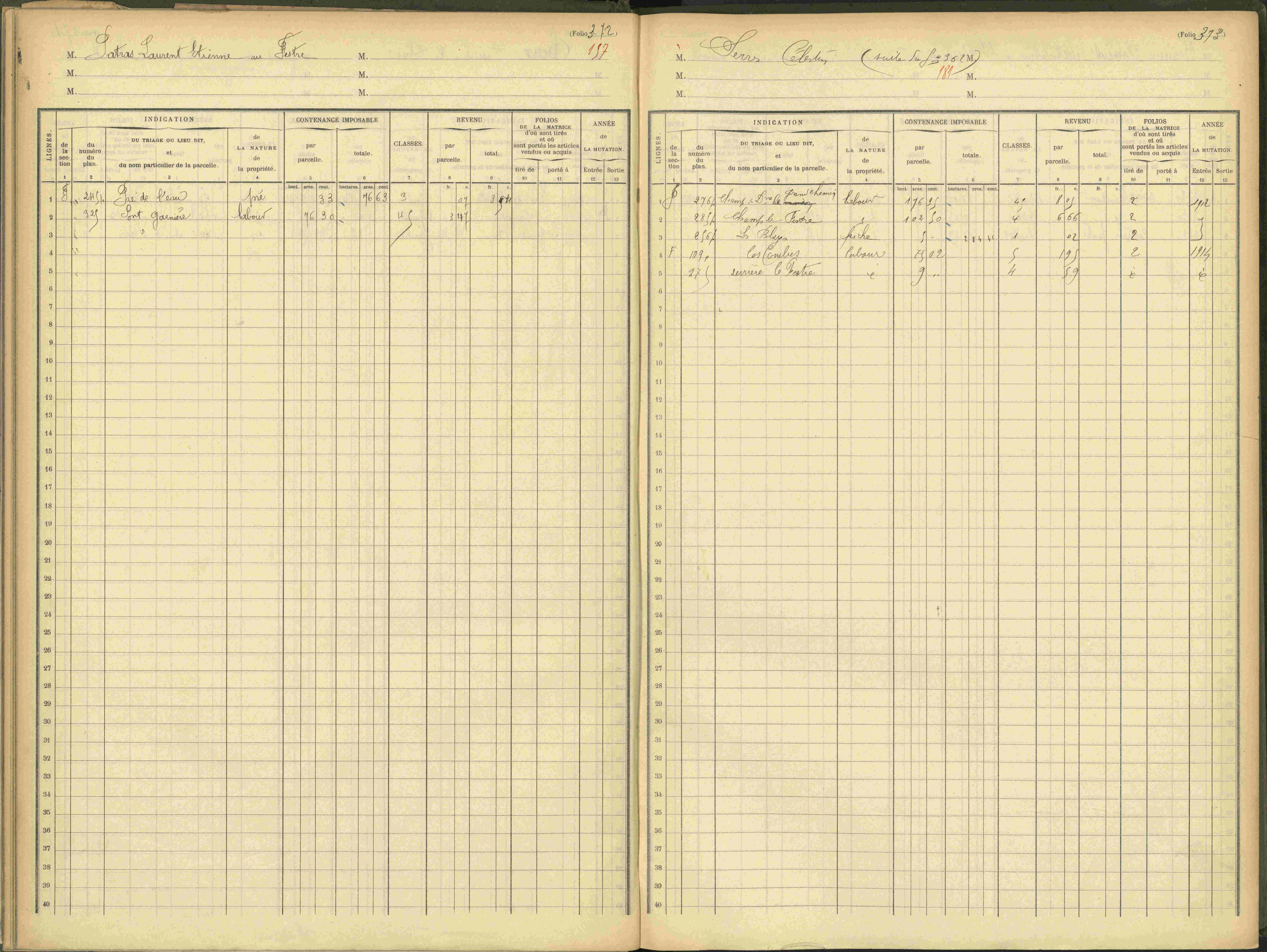 Agnières-en-Dévoluy - 3 P 109/1 - 3 P 109/1 - Matrice, folios 341-379. 