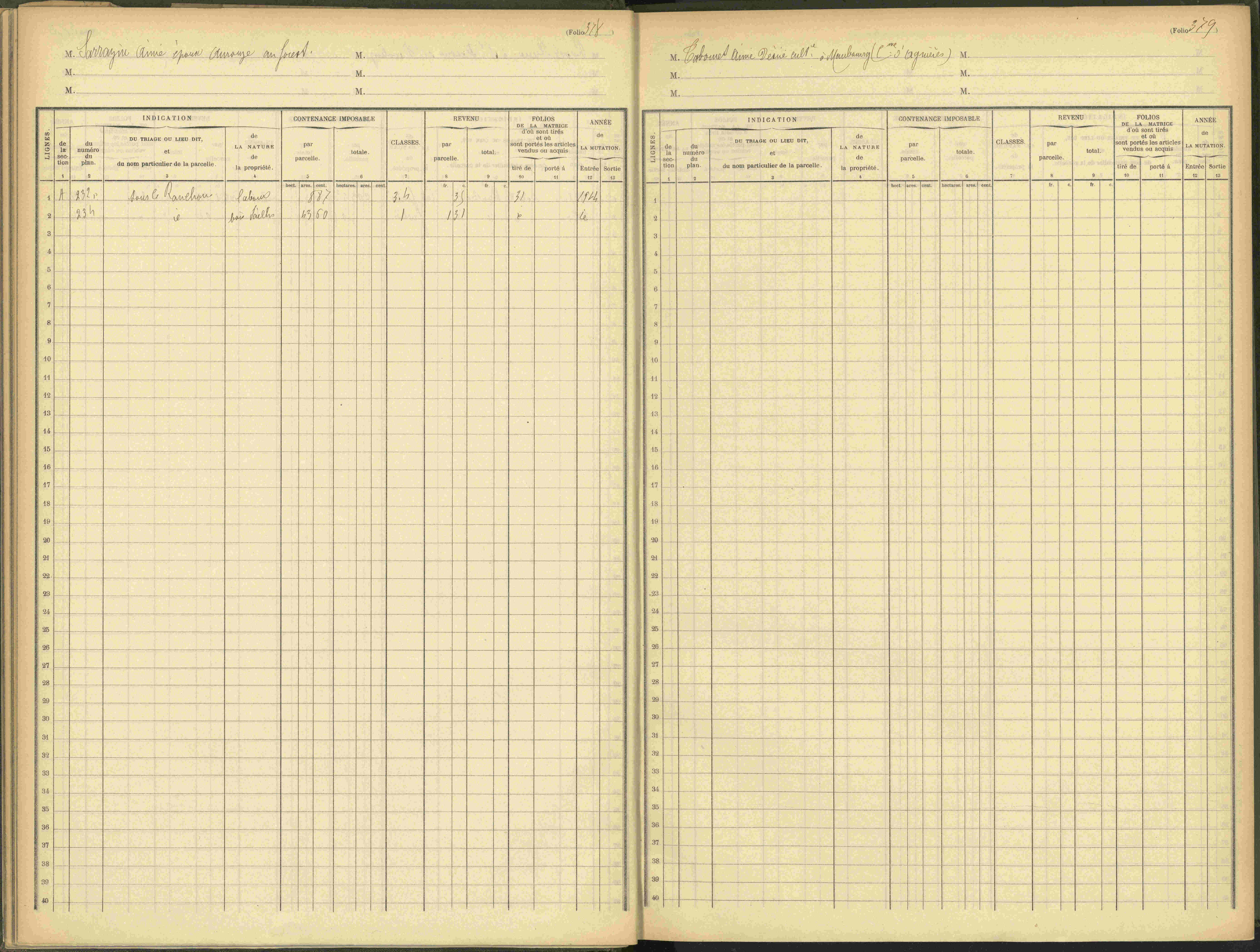Agnières-en-Dévoluy - 3 P 109/1 - 3 P 109/1 - Matrice, folios 341-379. 
