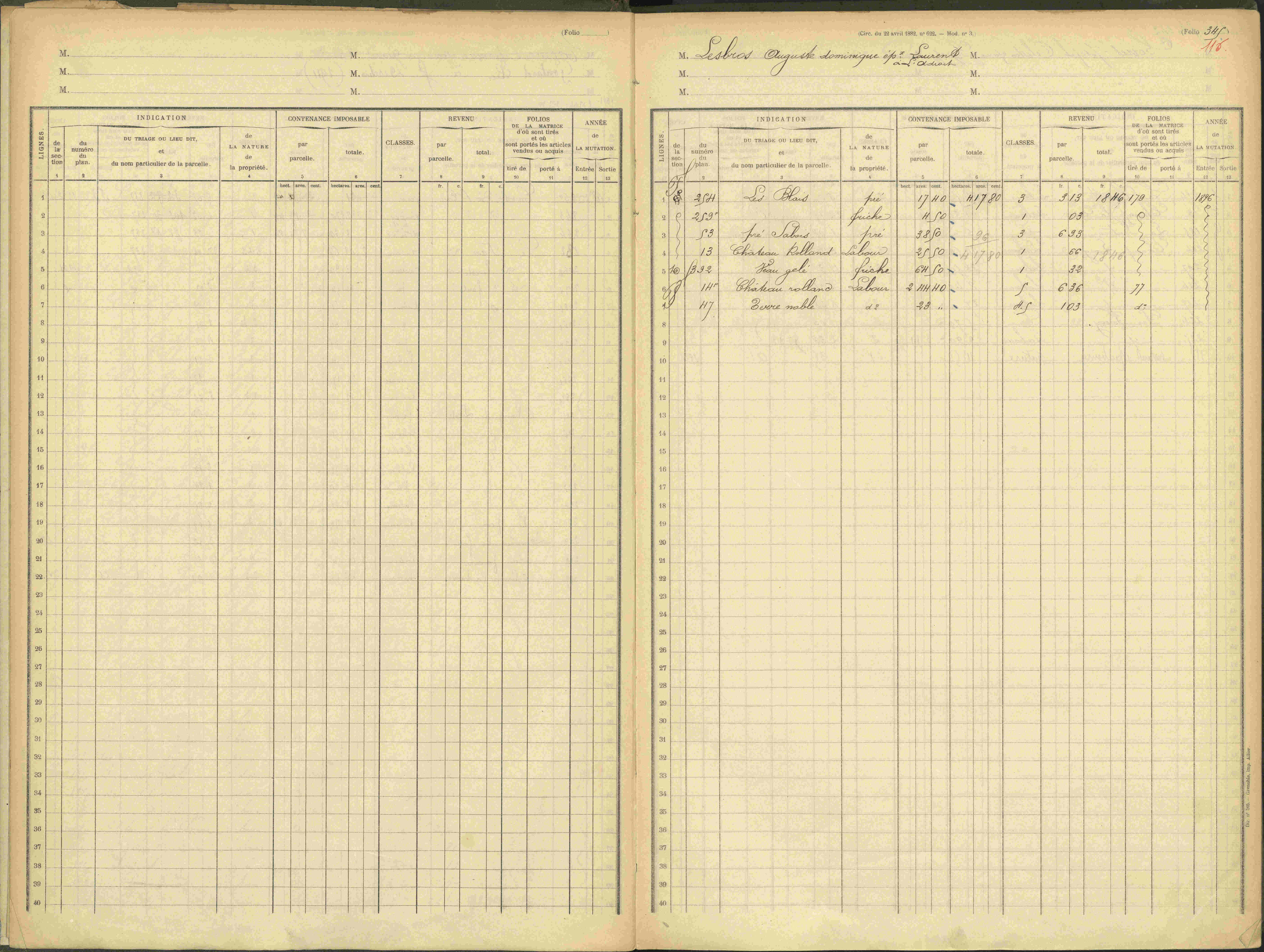 Agnières-en-Dévoluy - 3 P 109/1 - 3 P 109/1 - Matrice, folios 341-379. 