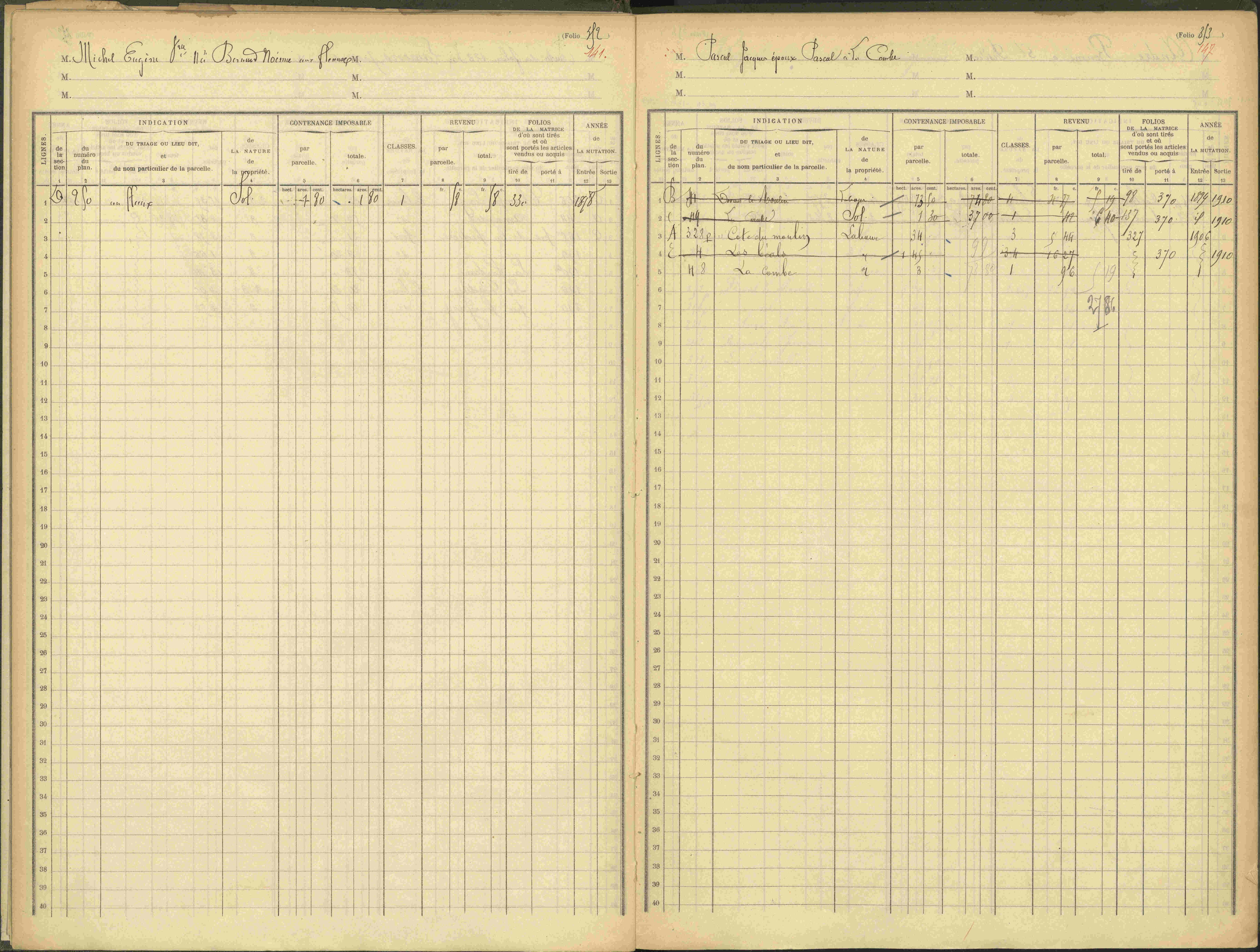 Agnières-en-Dévoluy - 3 P 109/1 - 3 P 109/1 - Matrice, folios 341-379. 
