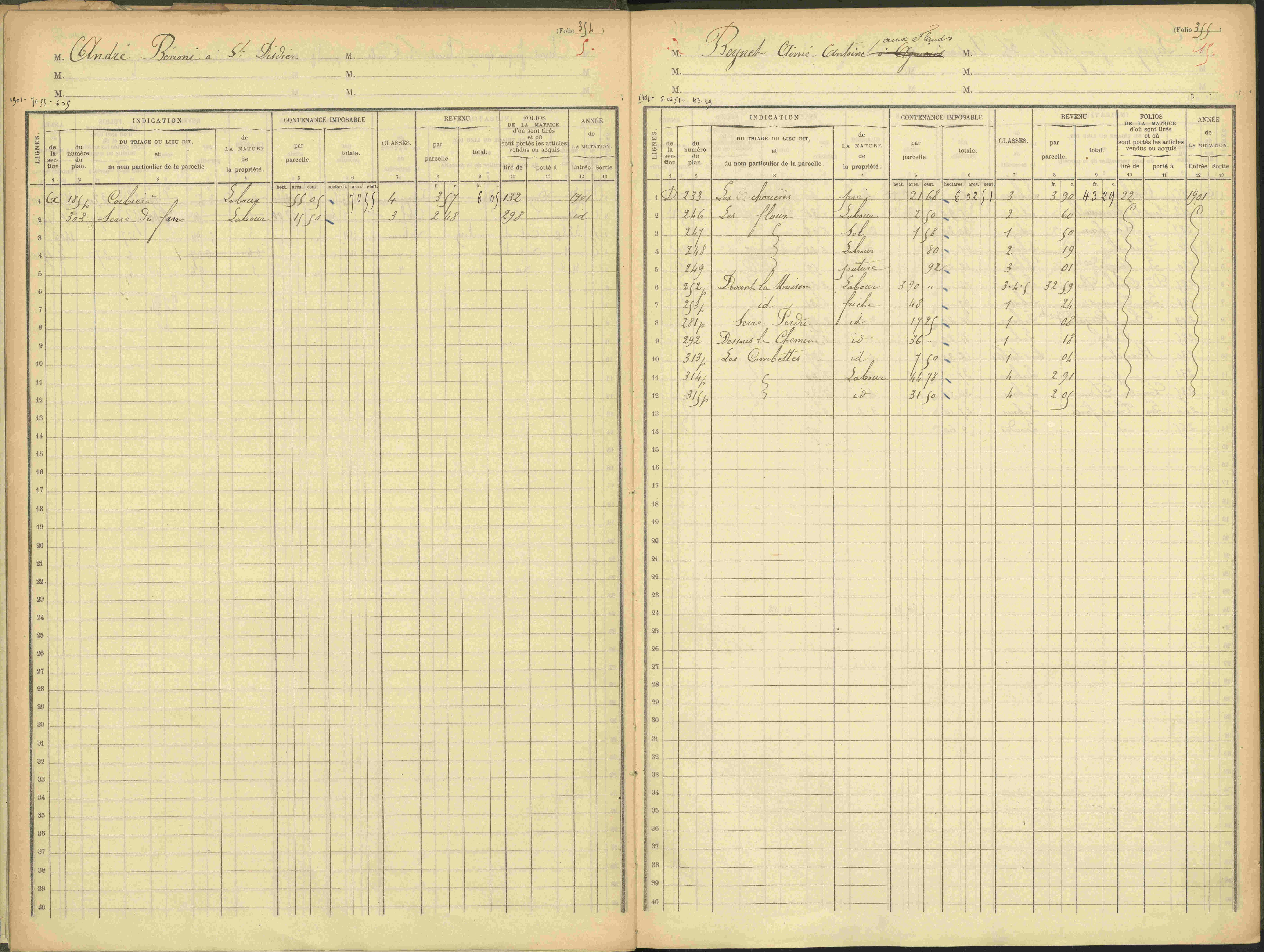 Agnières-en-Dévoluy - 3 P 109/1 - 3 P 109/1 - Matrice, folios 341-379. 