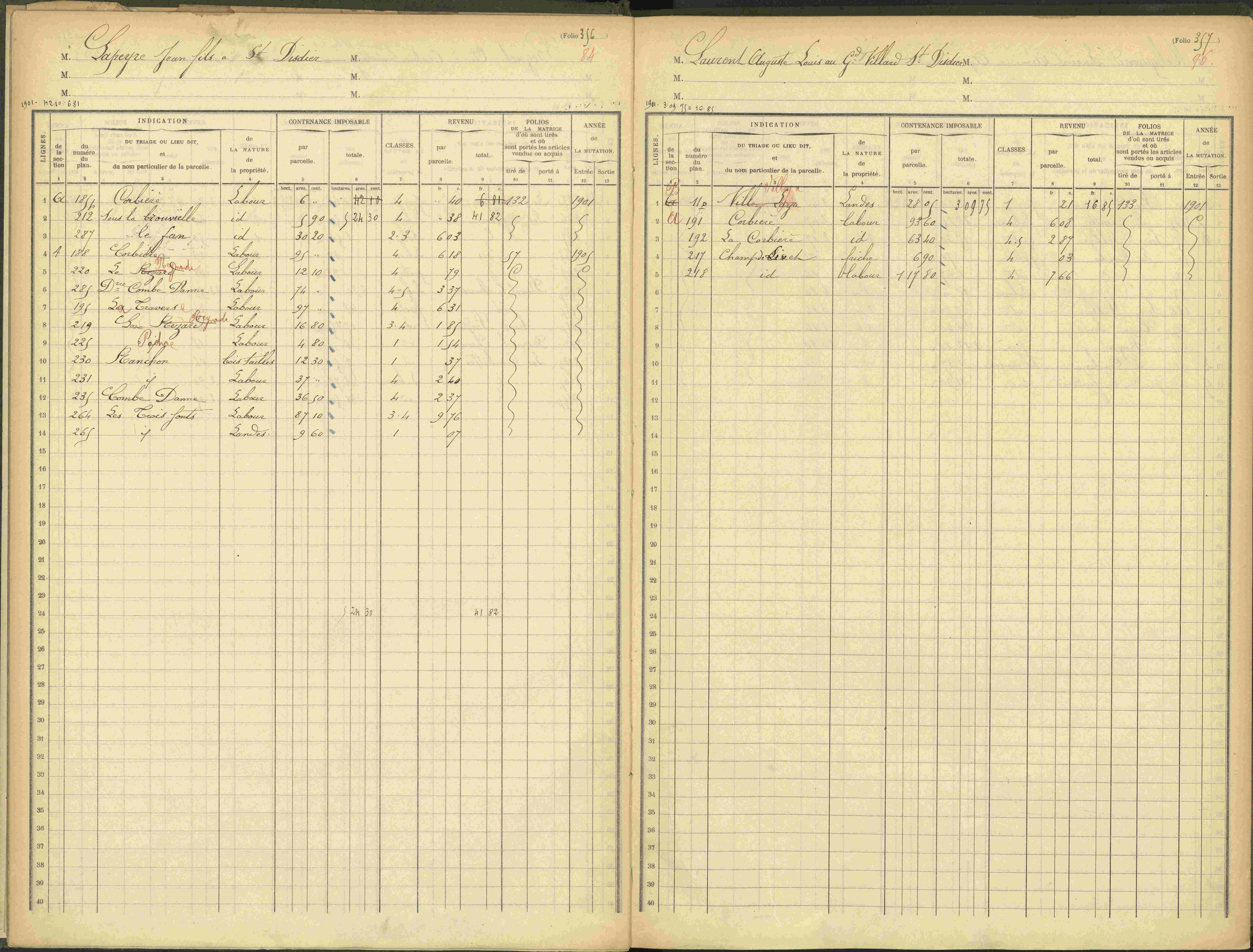 Agnières-en-Dévoluy - 3 P 109/1 - 3 P 109/1 - Matrice, folios 341-379. 