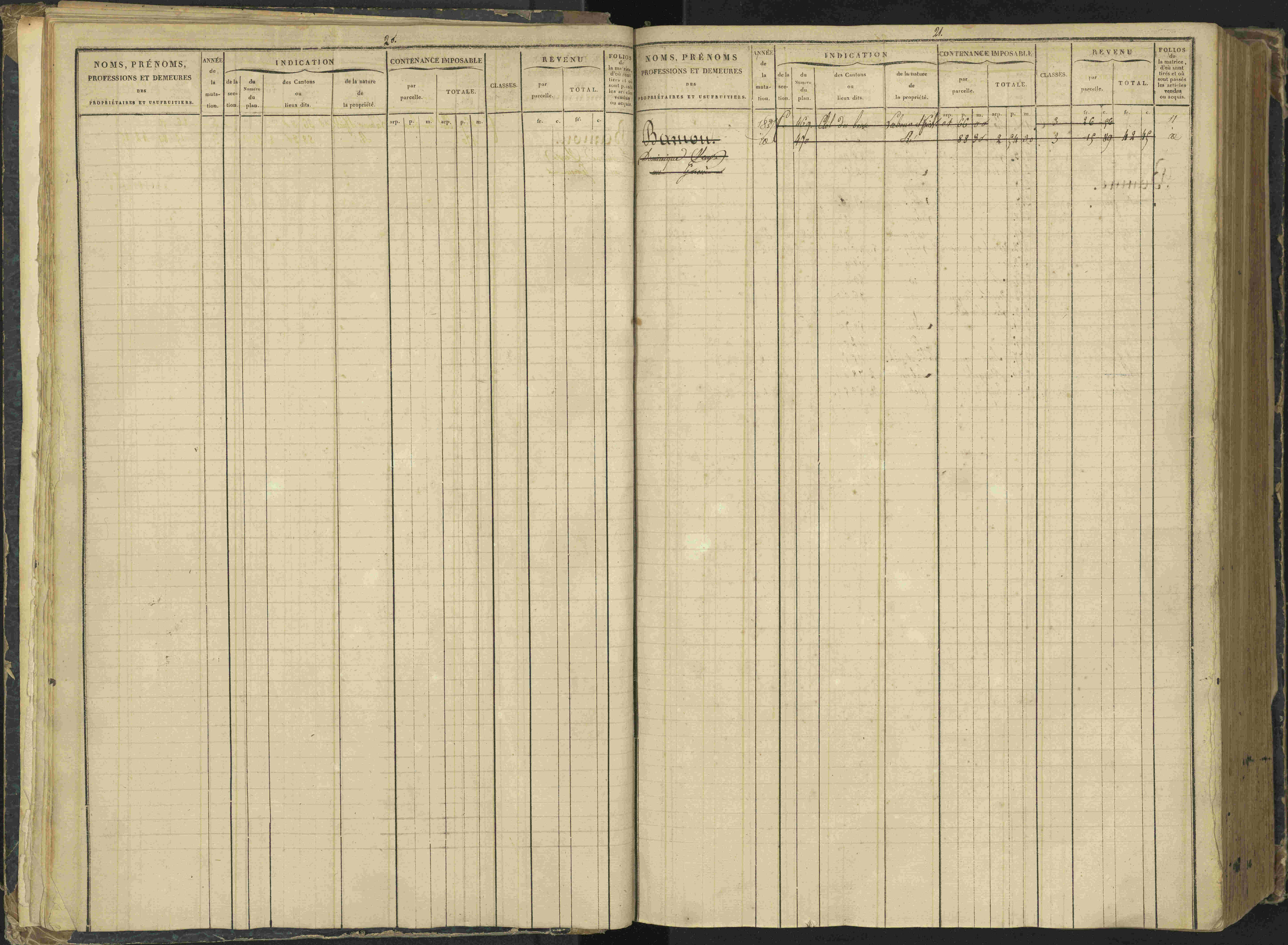 Agnières-en-Dévoluy - 3 P 108/1 - 3 P 108/1 - Matrice folios 1-340. 