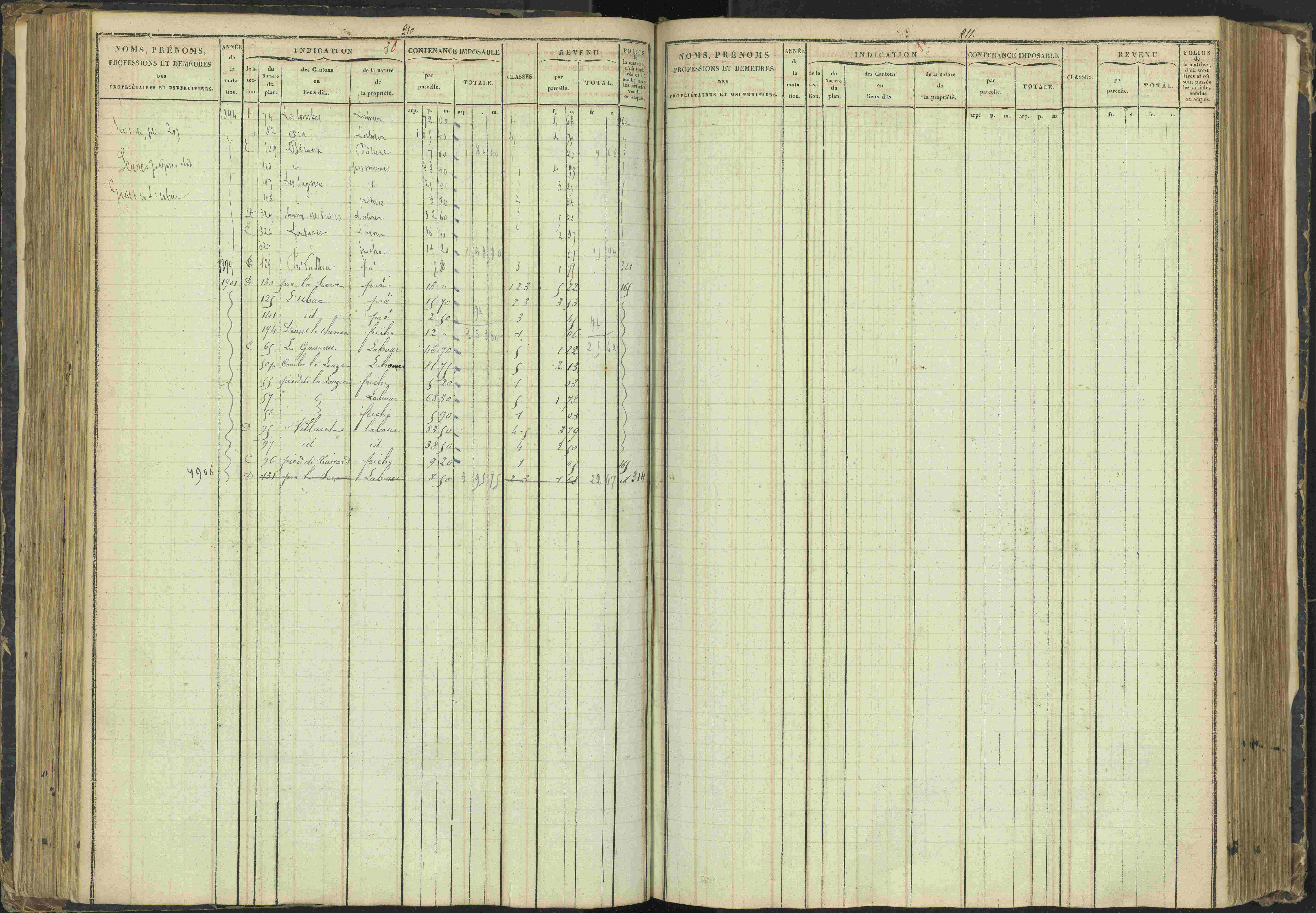 Agnières-en-Dévoluy - 3 P 108/1 - 3 P 108/1 - Matrice folios 1-340. 