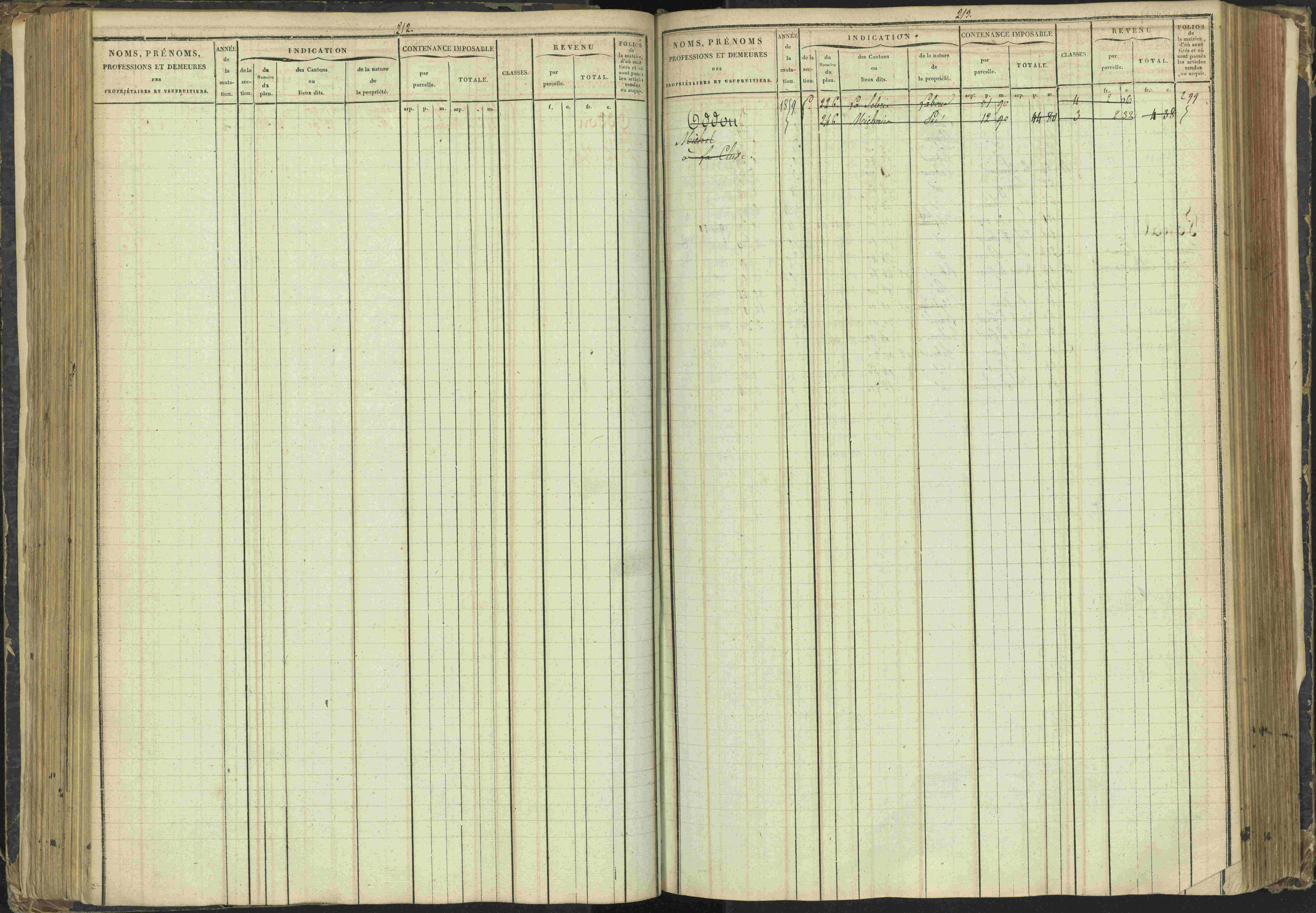 Agnières-en-Dévoluy - 3 P 108/1 - 3 P 108/1 - Matrice folios 1-340. 