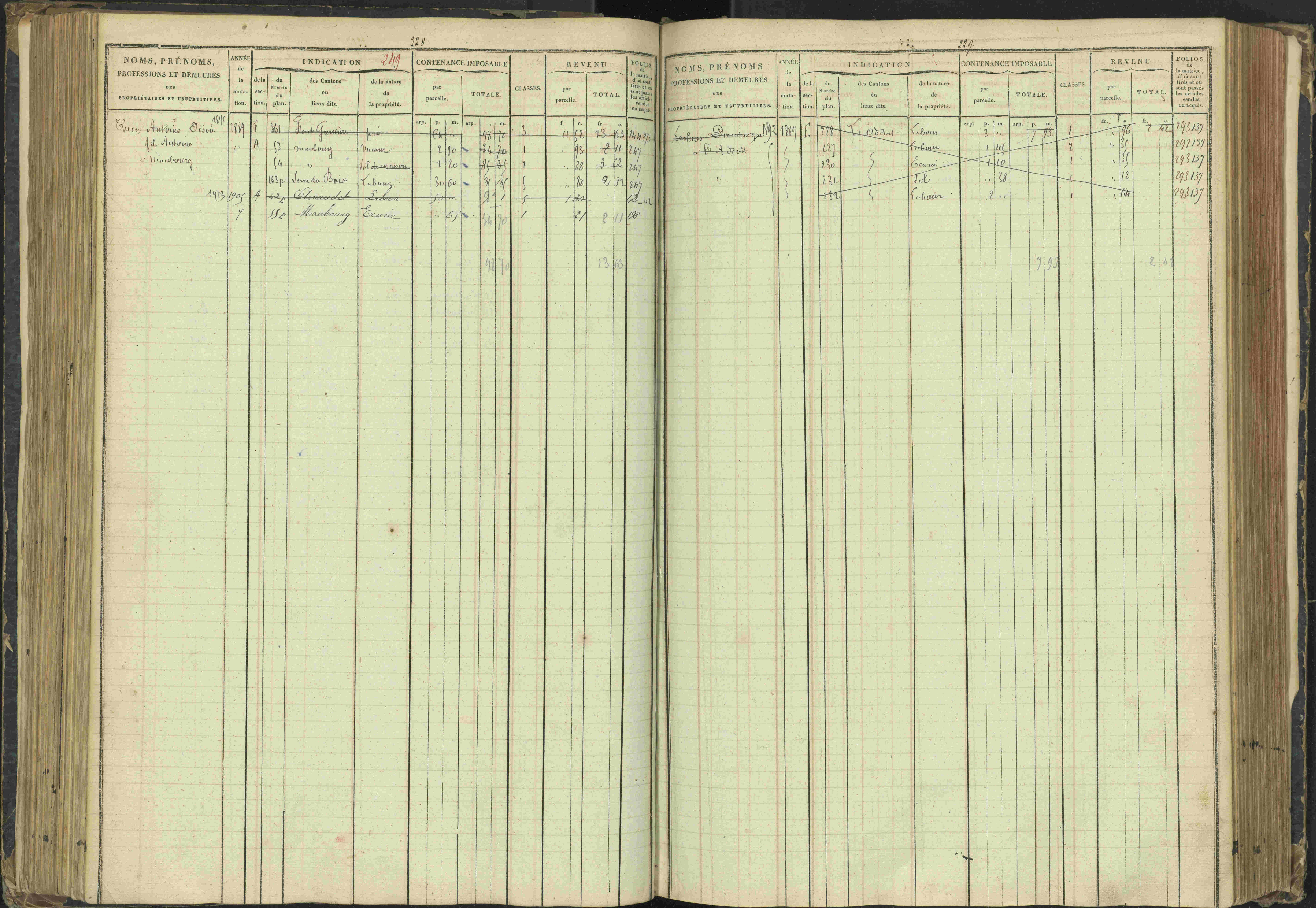 Agnières-en-Dévoluy - 3 P 108/1 - 3 P 108/1 - Matrice folios 1-340. 