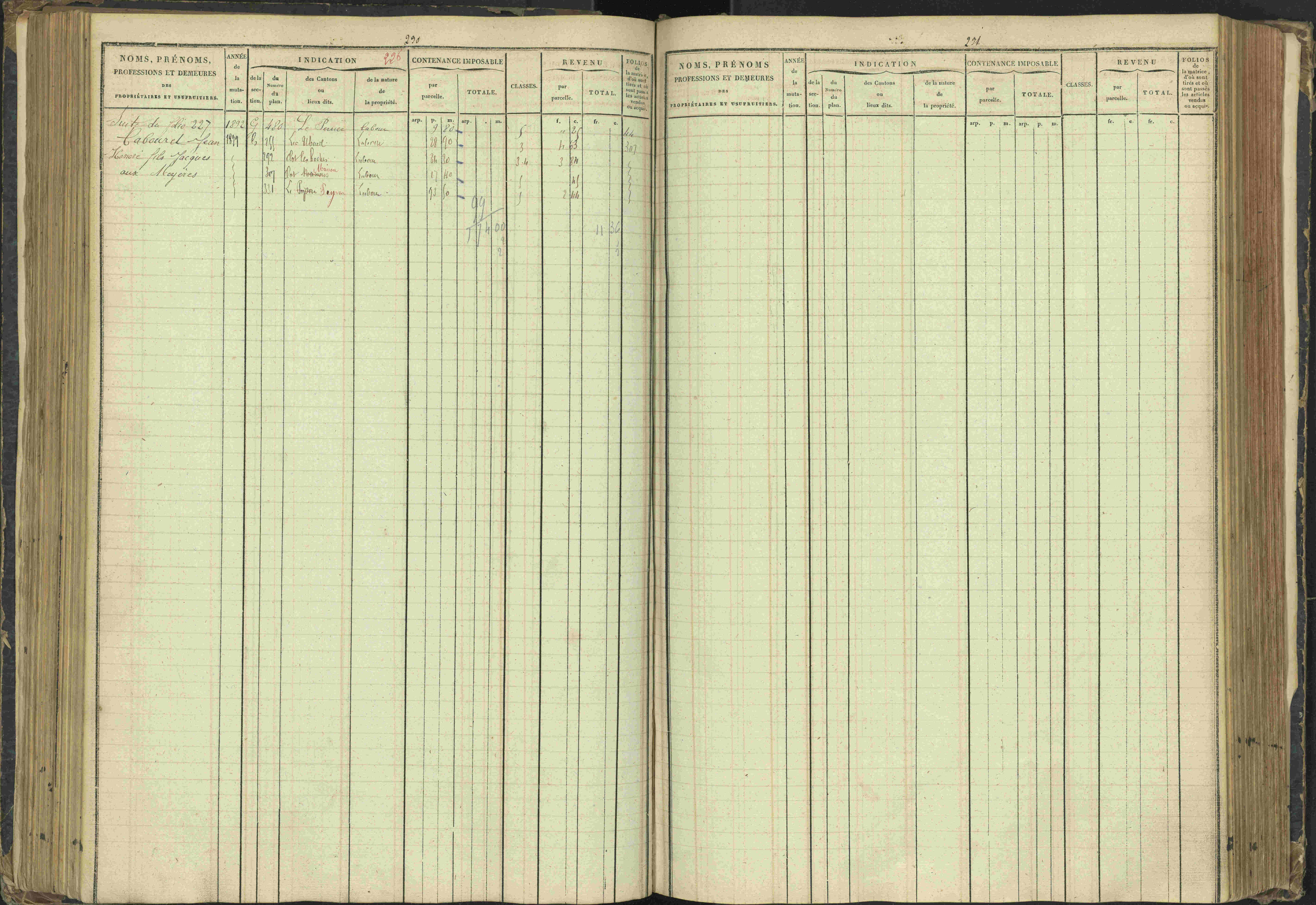Agnières-en-Dévoluy - 3 P 108/1 - 3 P 108/1 - Matrice folios 1-340. 