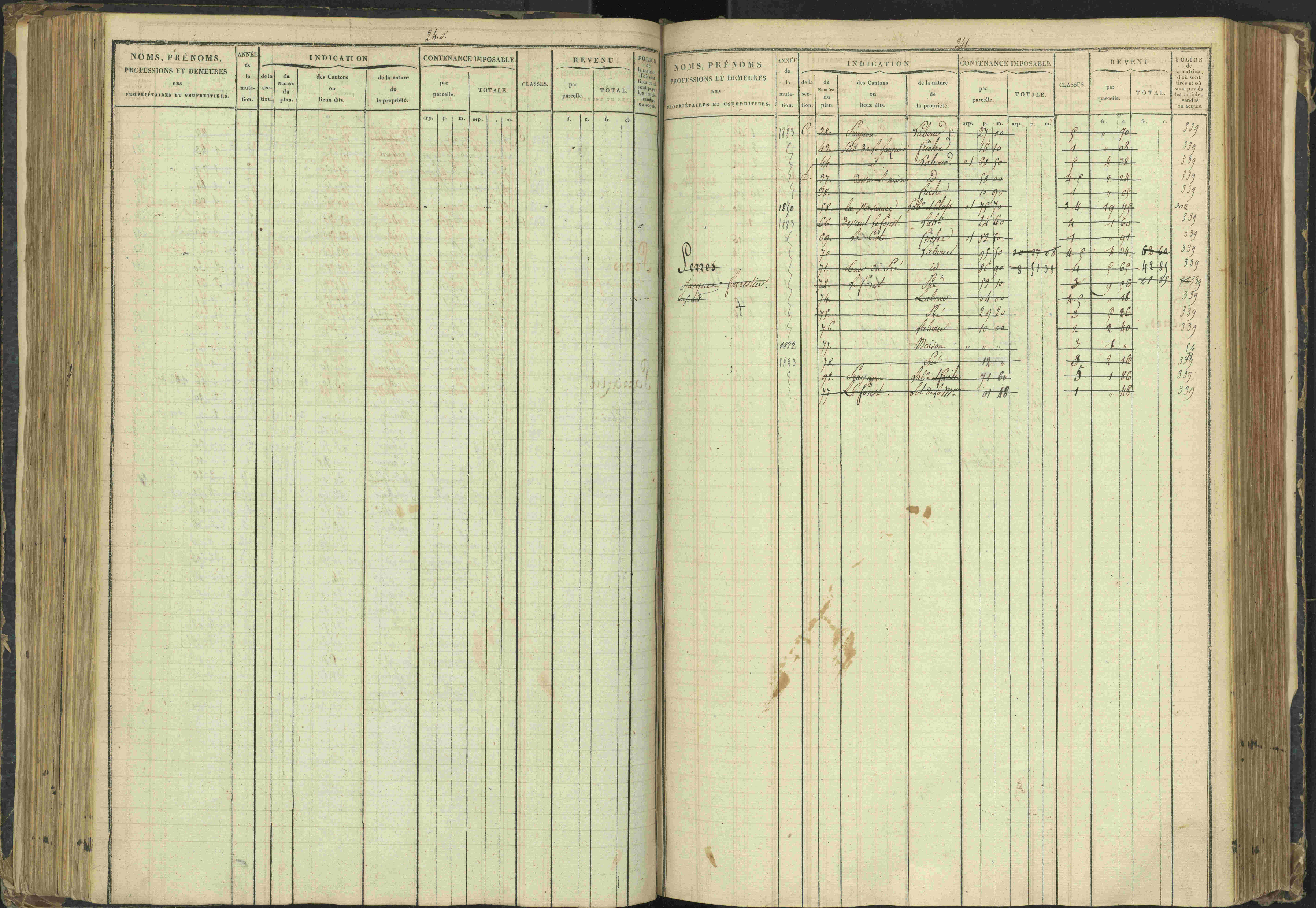 Agnières-en-Dévoluy - 3 P 108/1 - 3 P 108/1 - Matrice folios 1-340. 