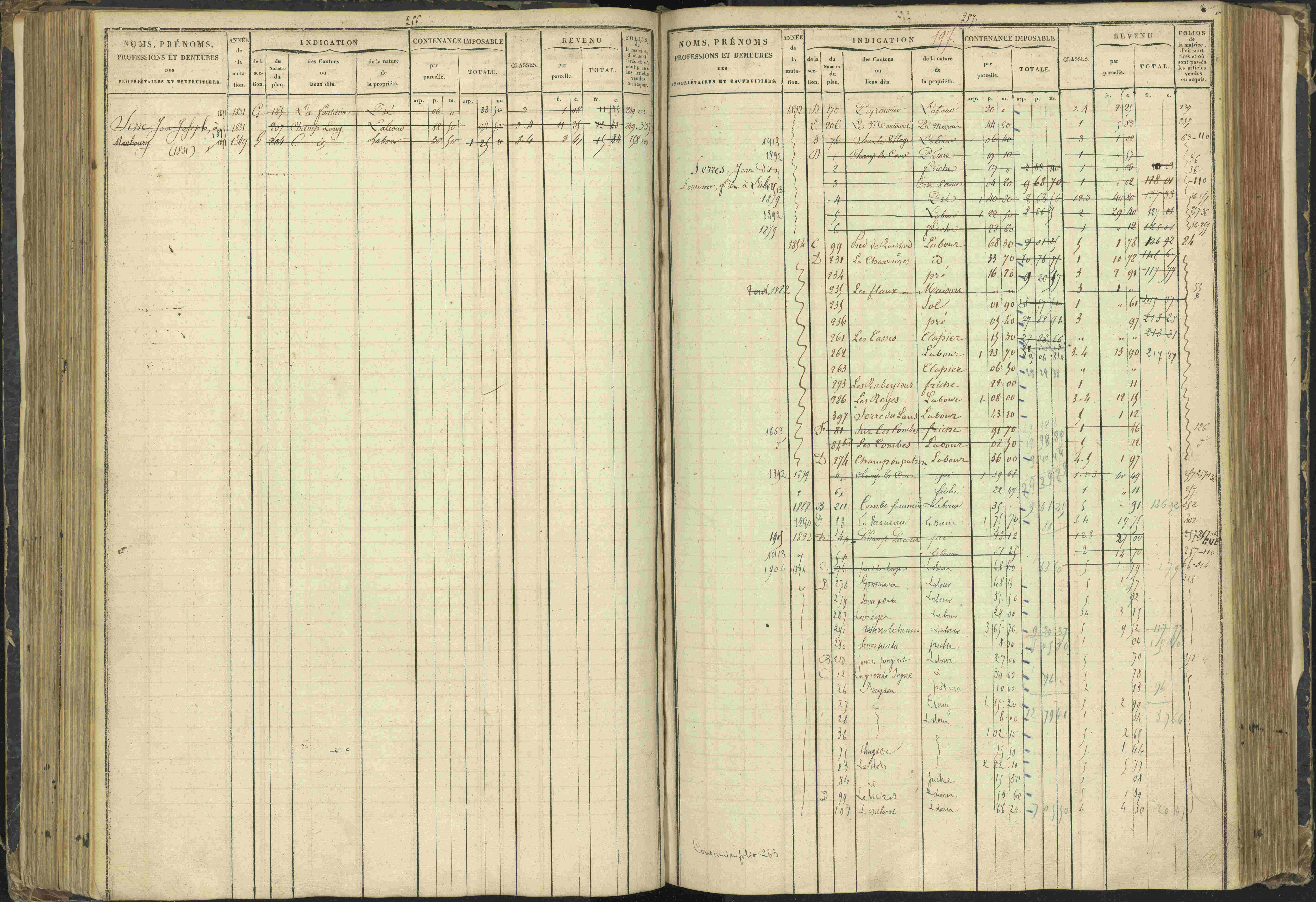Agnières-en-Dévoluy - 3 P 108/1 - 3 P 108/1 - Matrice folios 1-340. 