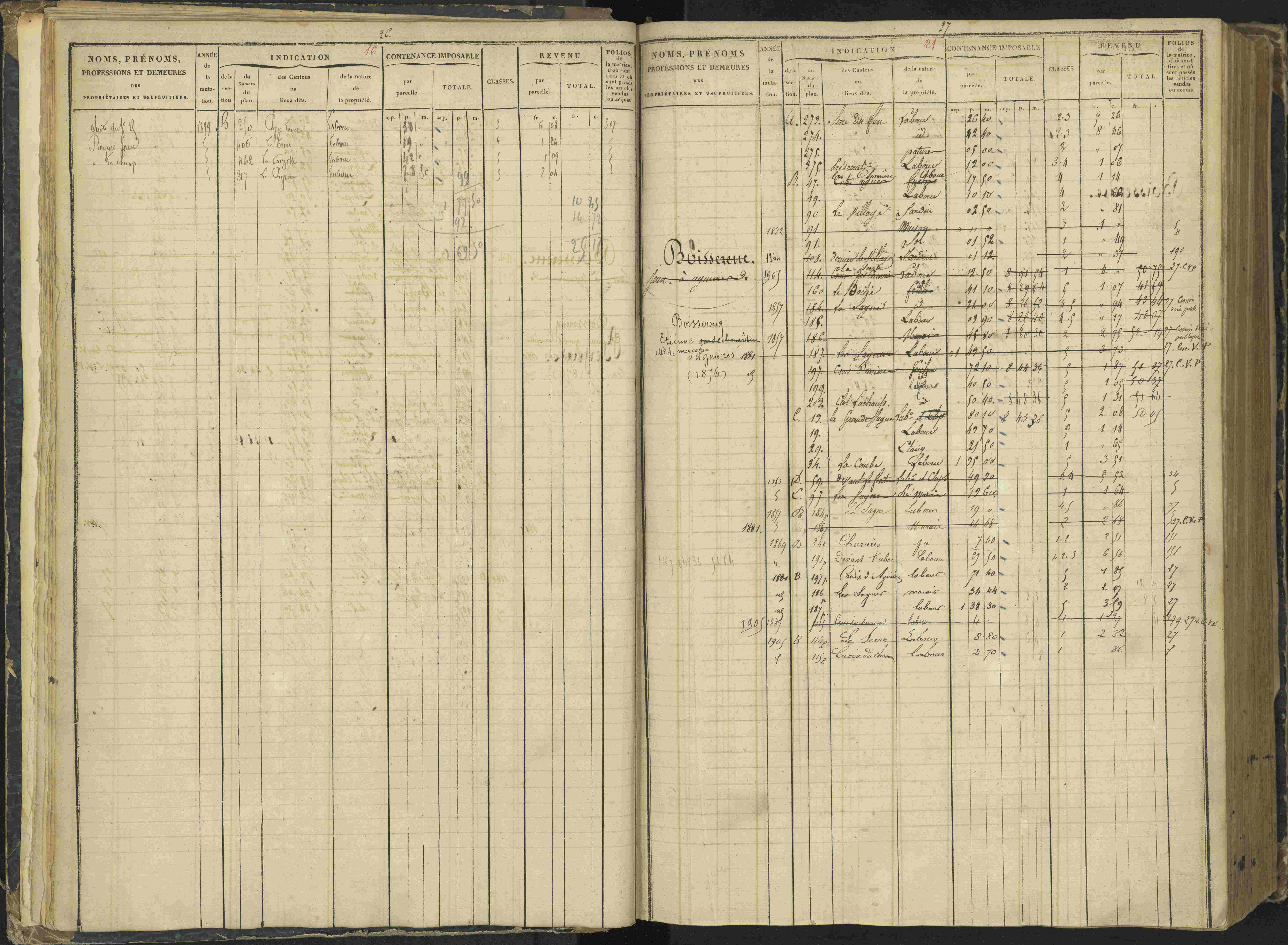 Agnières-en-Dévoluy - 3 P 108/1 - 3 P 108/1 - Matrice folios 1-340. 