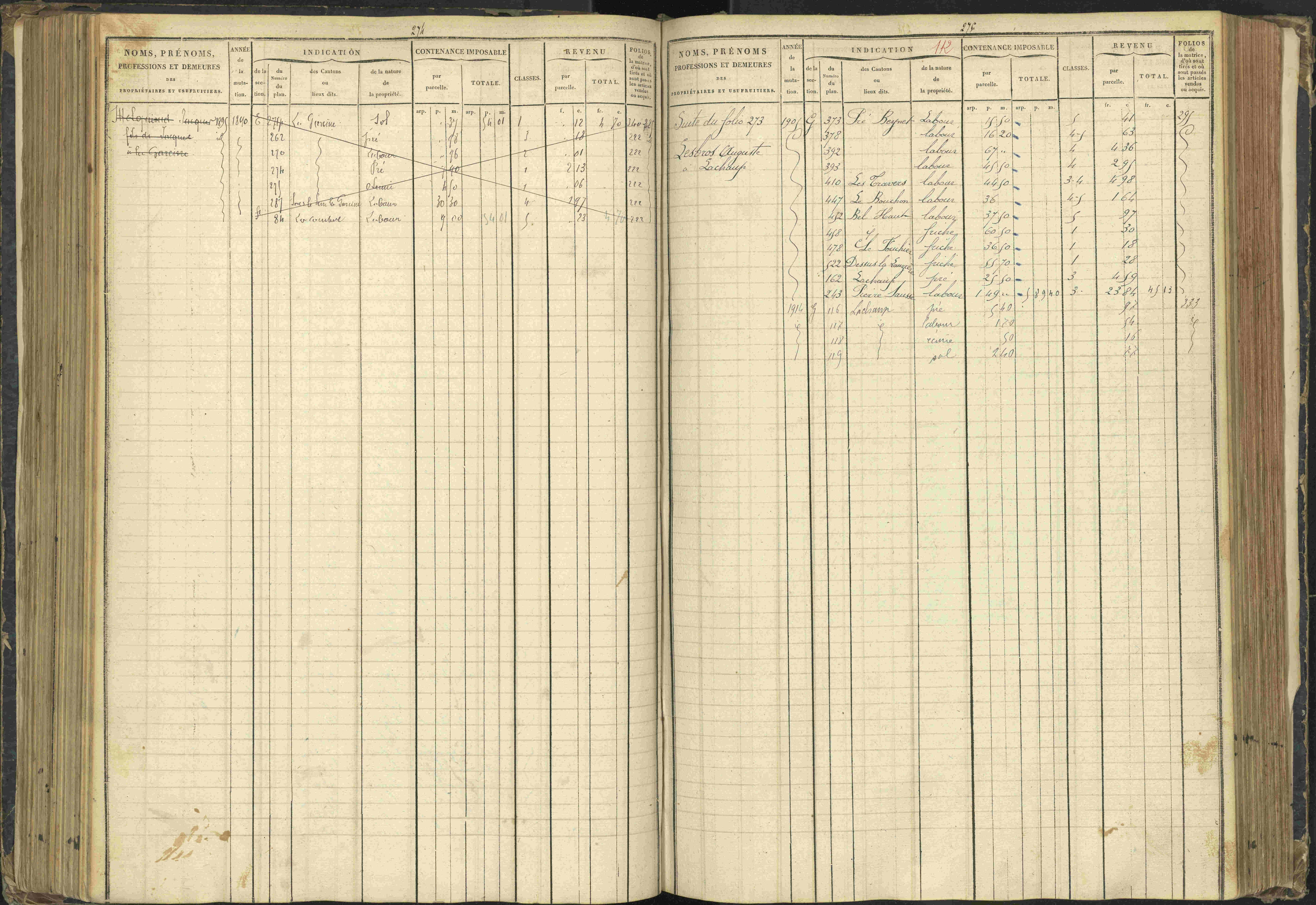 Agnières-en-Dévoluy - 3 P 108/1 - 3 P 108/1 - Matrice folios 1-340. 