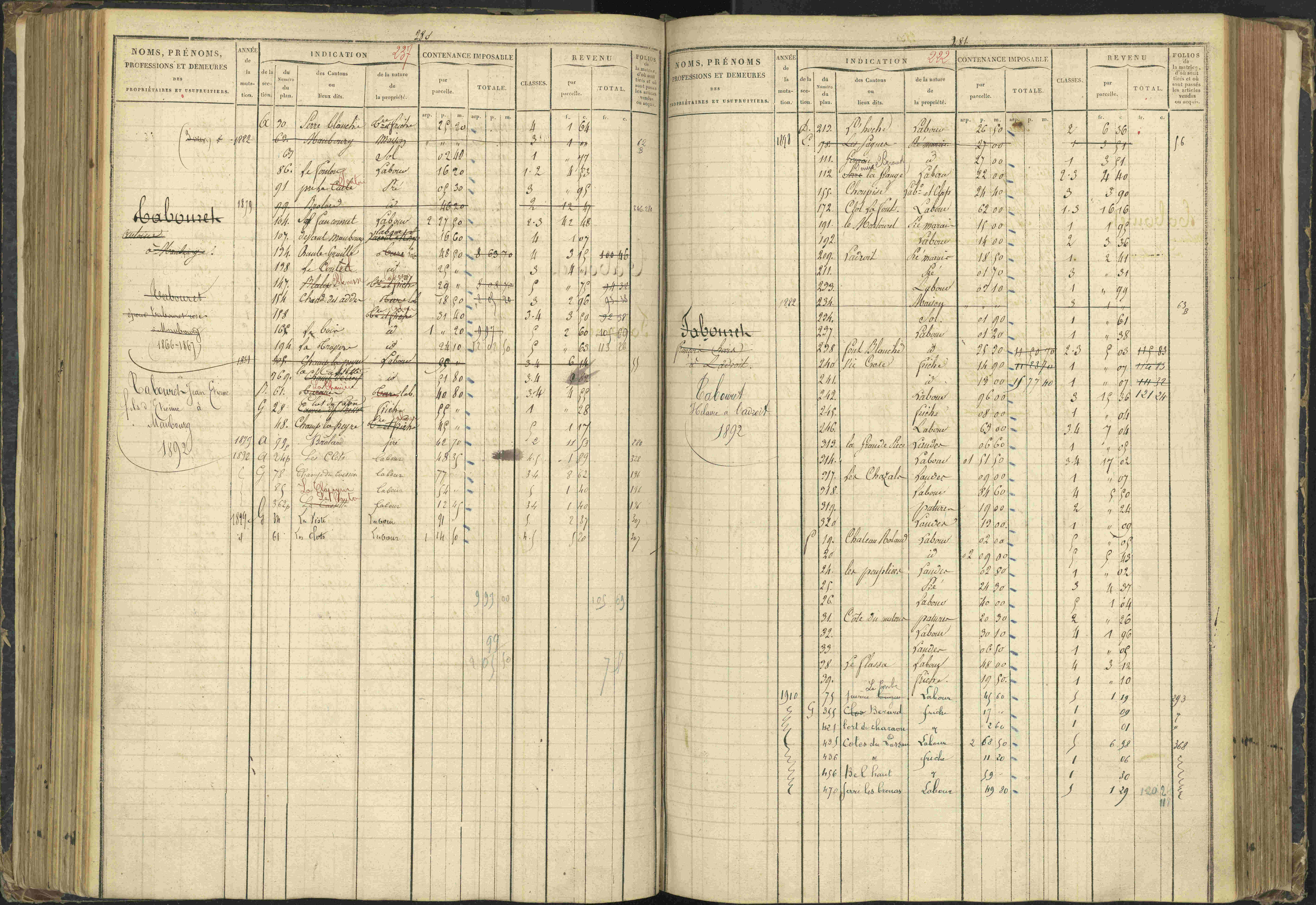Agnières-en-Dévoluy - 3 P 108/1 - 3 P 108/1 - Matrice folios 1-340. 