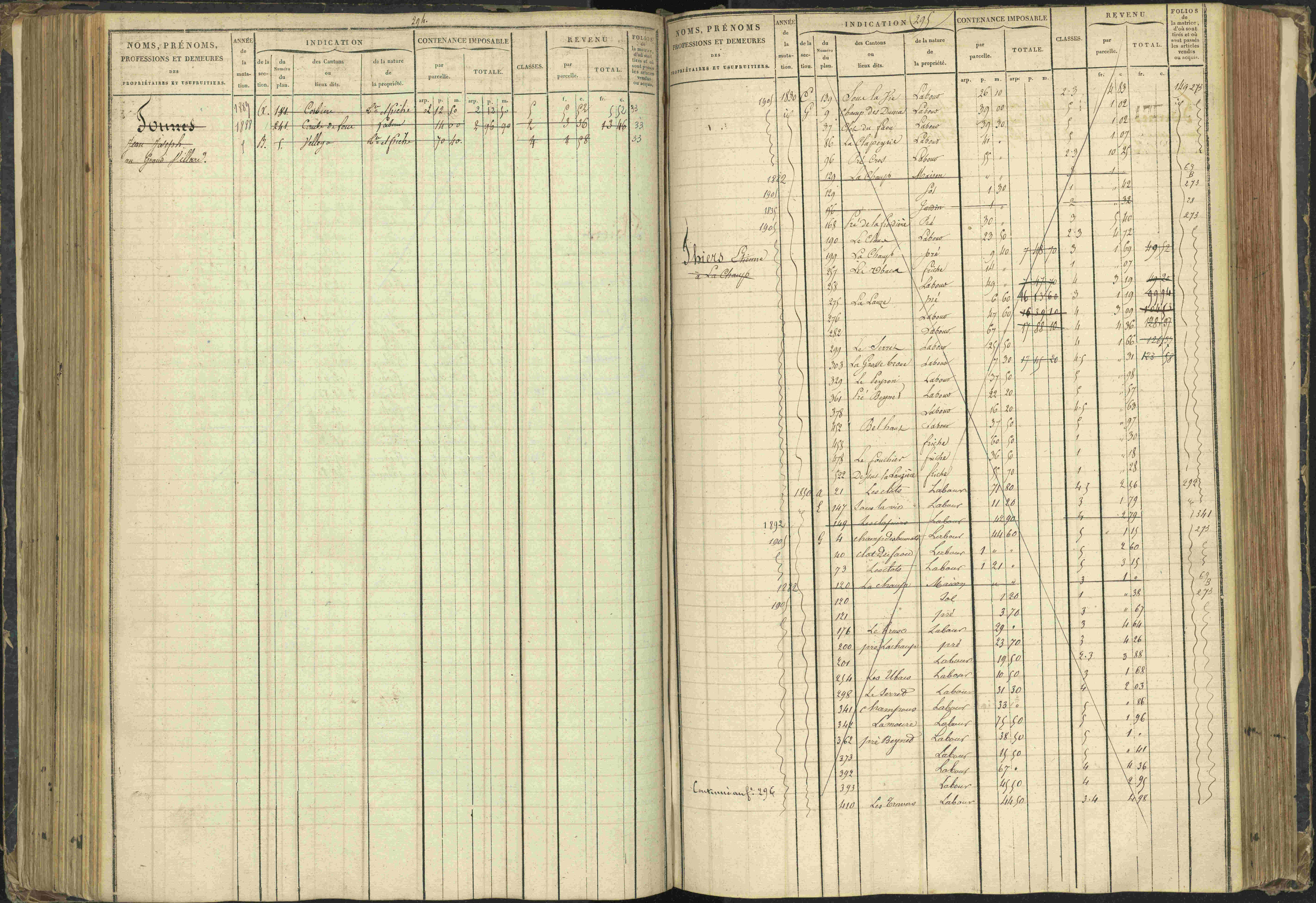 Agnières-en-Dévoluy - 3 P 108/1 - 3 P 108/1 - Matrice folios 1-340. 