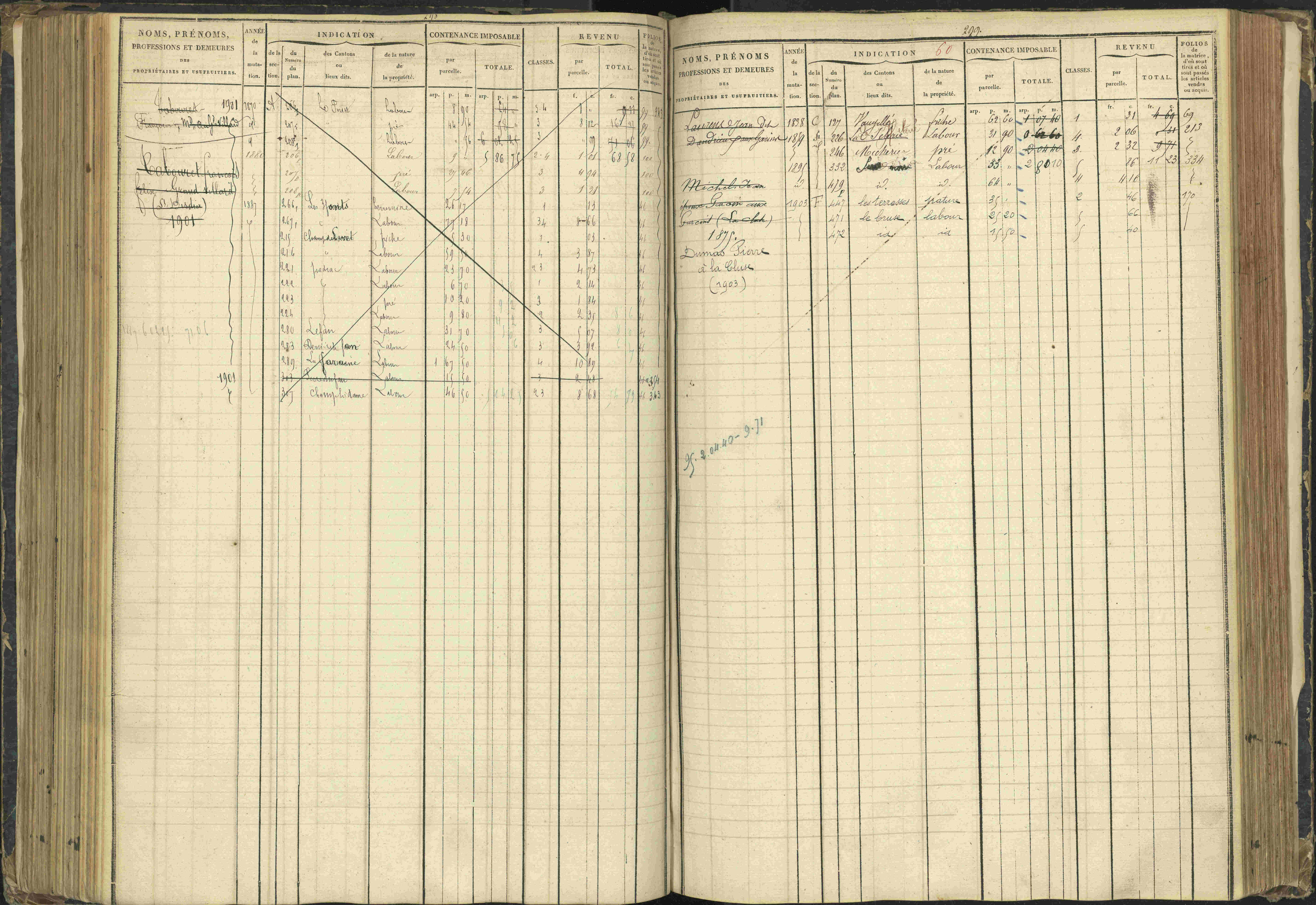 Agnières-en-Dévoluy - 3 P 108/1 - 3 P 108/1 - Matrice folios 1-340. 