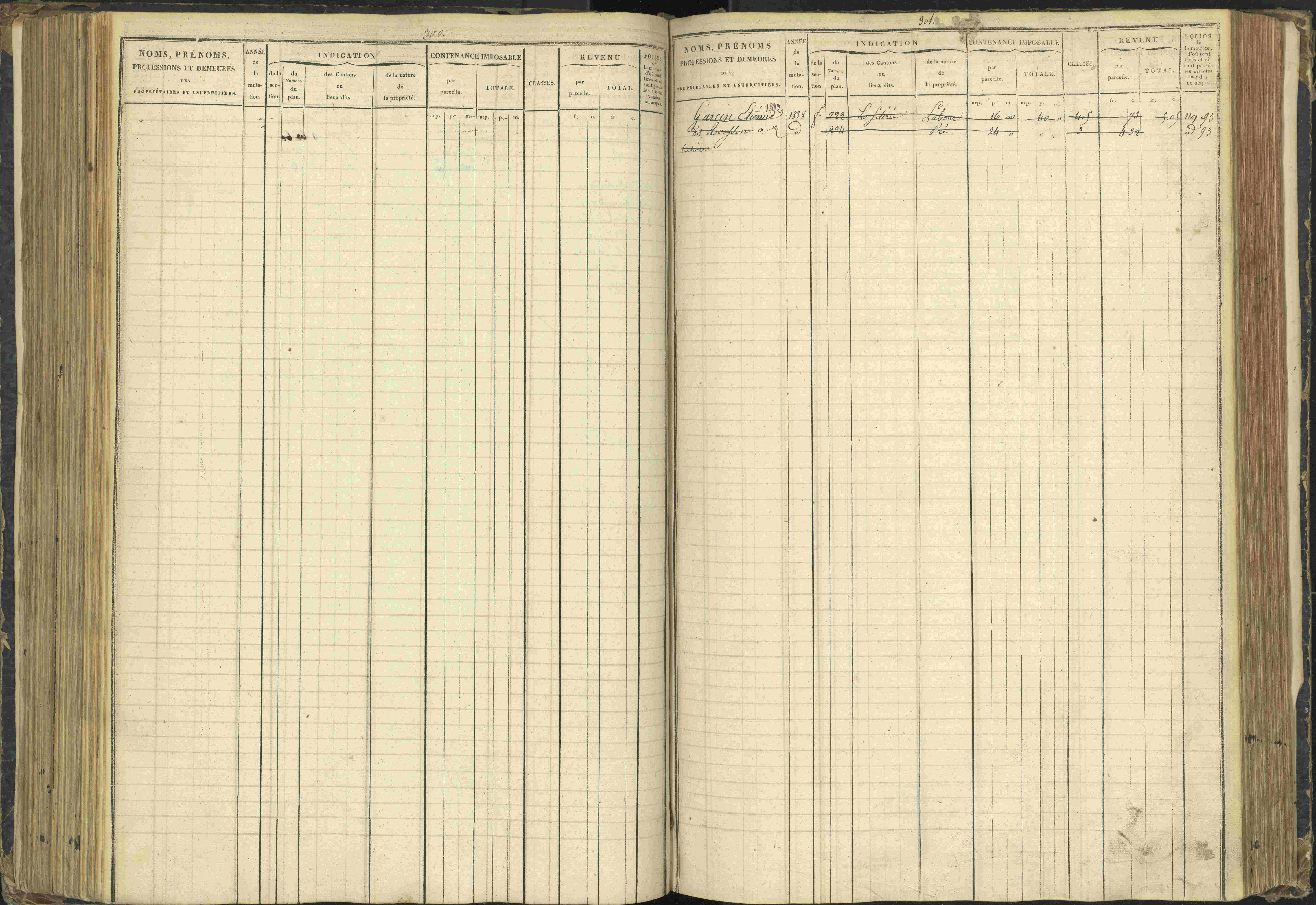 Agnières-en-Dévoluy - 3 P 108/1 - 3 P 108/1 - Matrice folios 1-340. 
