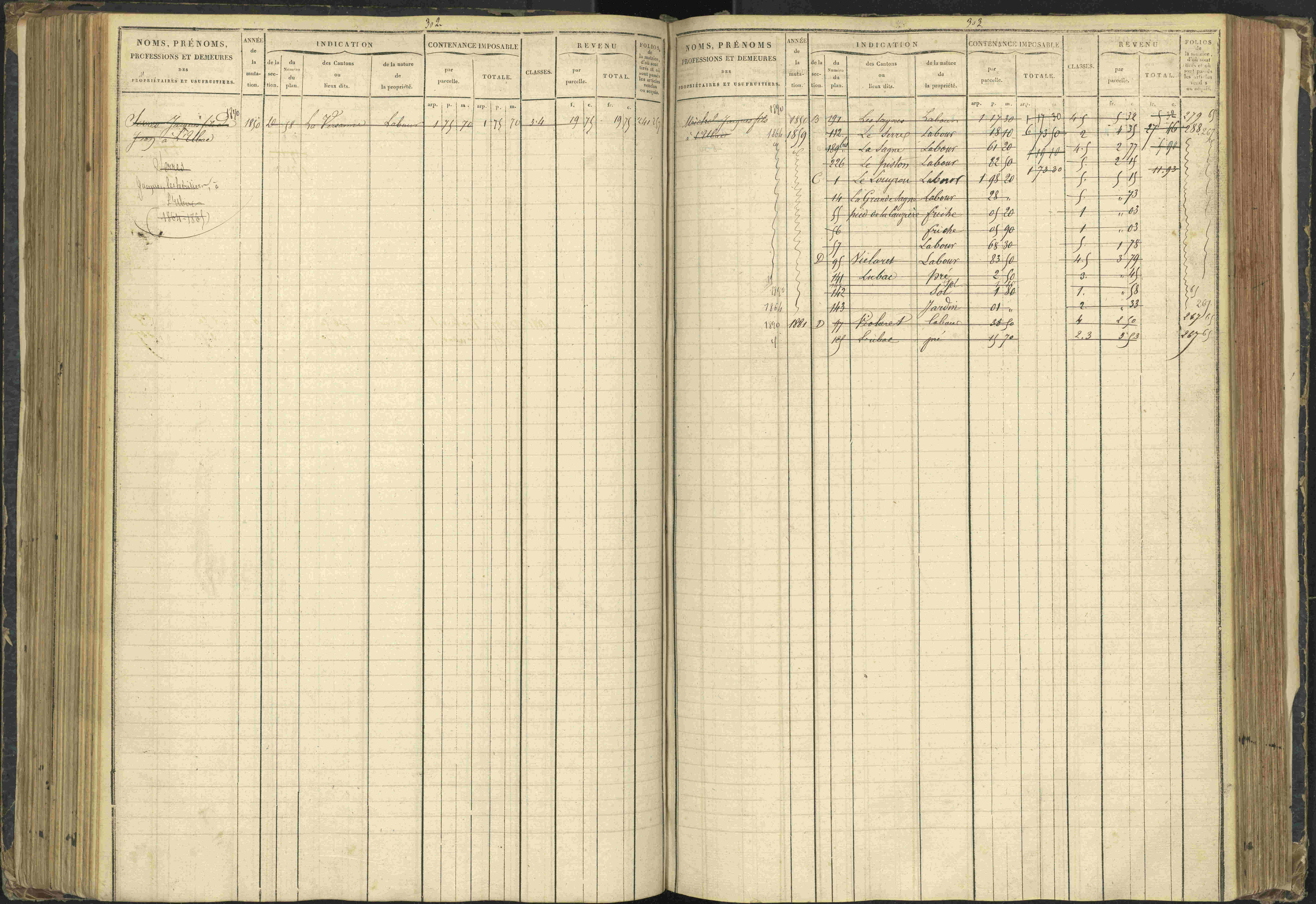 Agnières-en-Dévoluy - 3 P 108/1 - 3 P 108/1 - Matrice folios 1-340. 