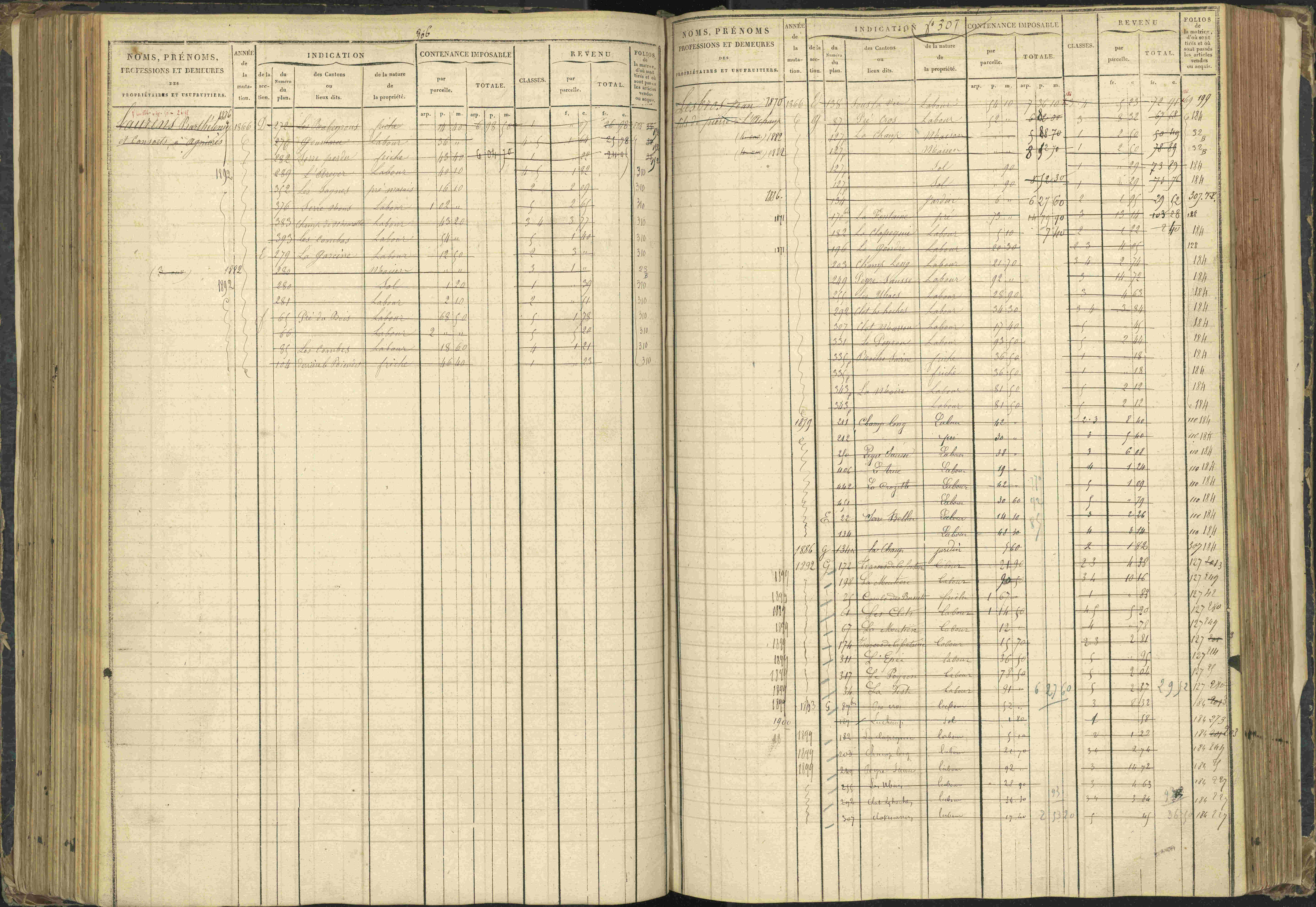 Agnières-en-Dévoluy - 3 P 108/1 - 3 P 108/1 - Matrice folios 1-340. 