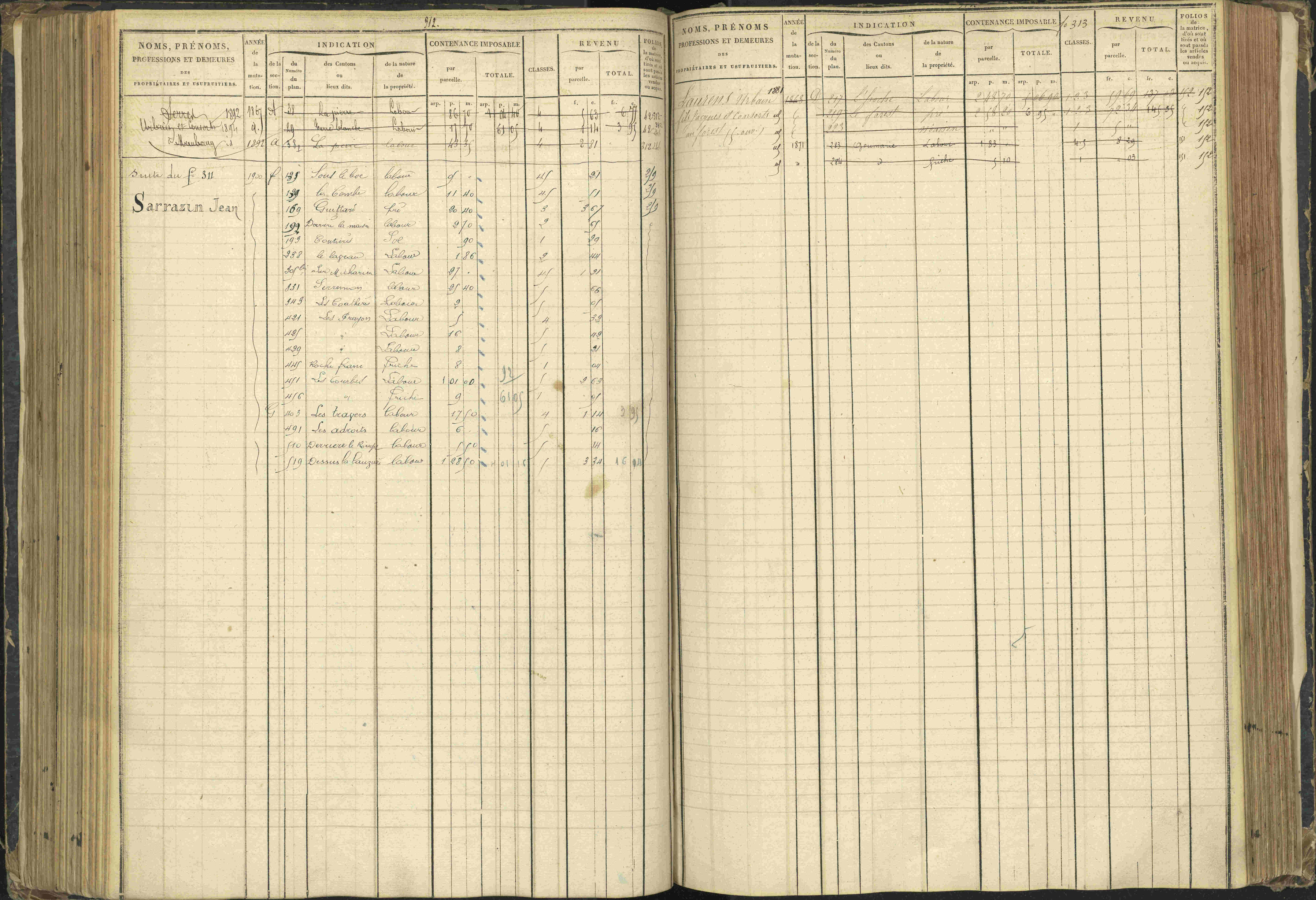 Agnières-en-Dévoluy - 3 P 108/1 - 3 P 108/1 - Matrice folios 1-340. 