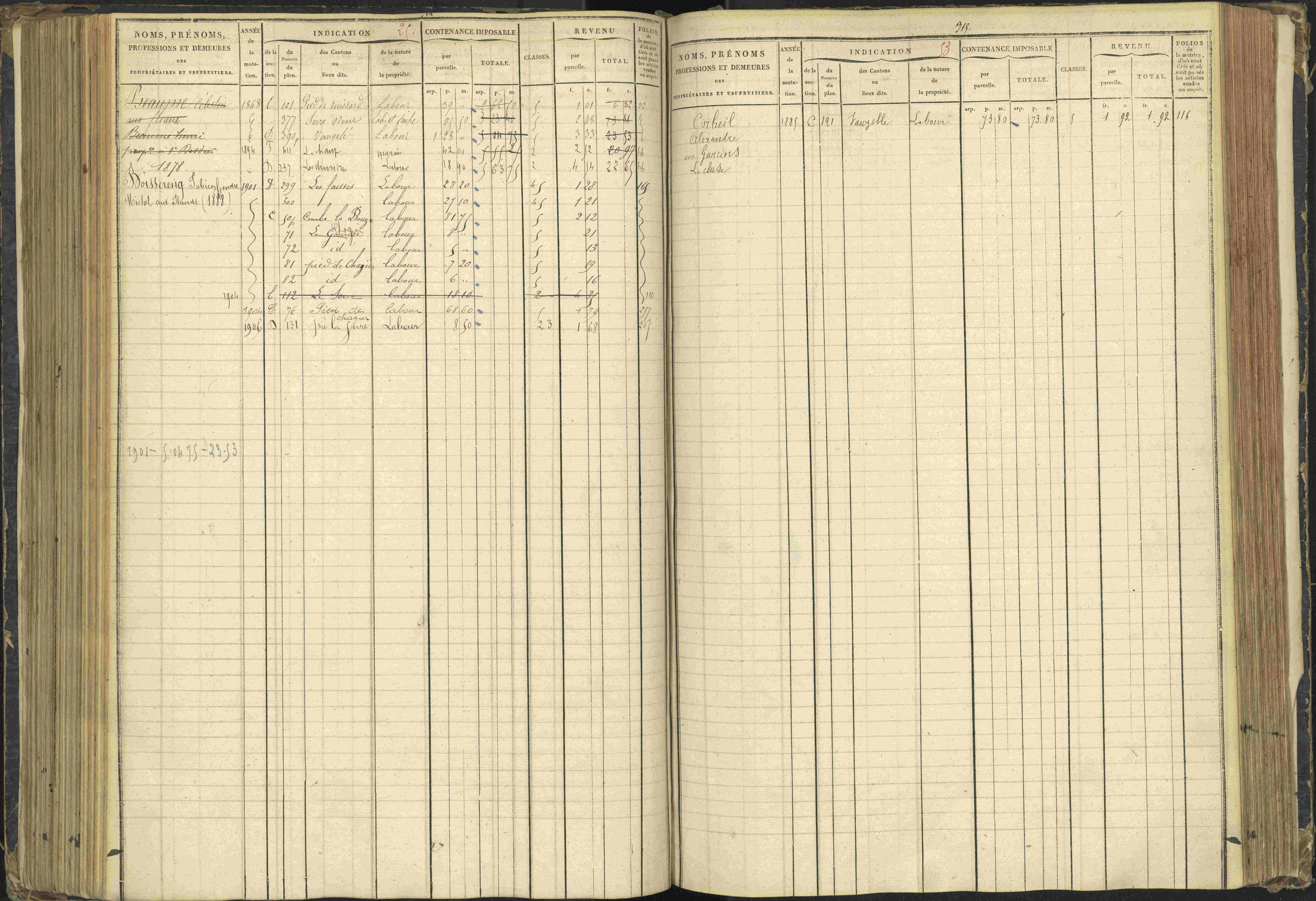Agnières-en-Dévoluy - 3 P 108/1 - 3 P 108/1 - Matrice folios 1-340. 