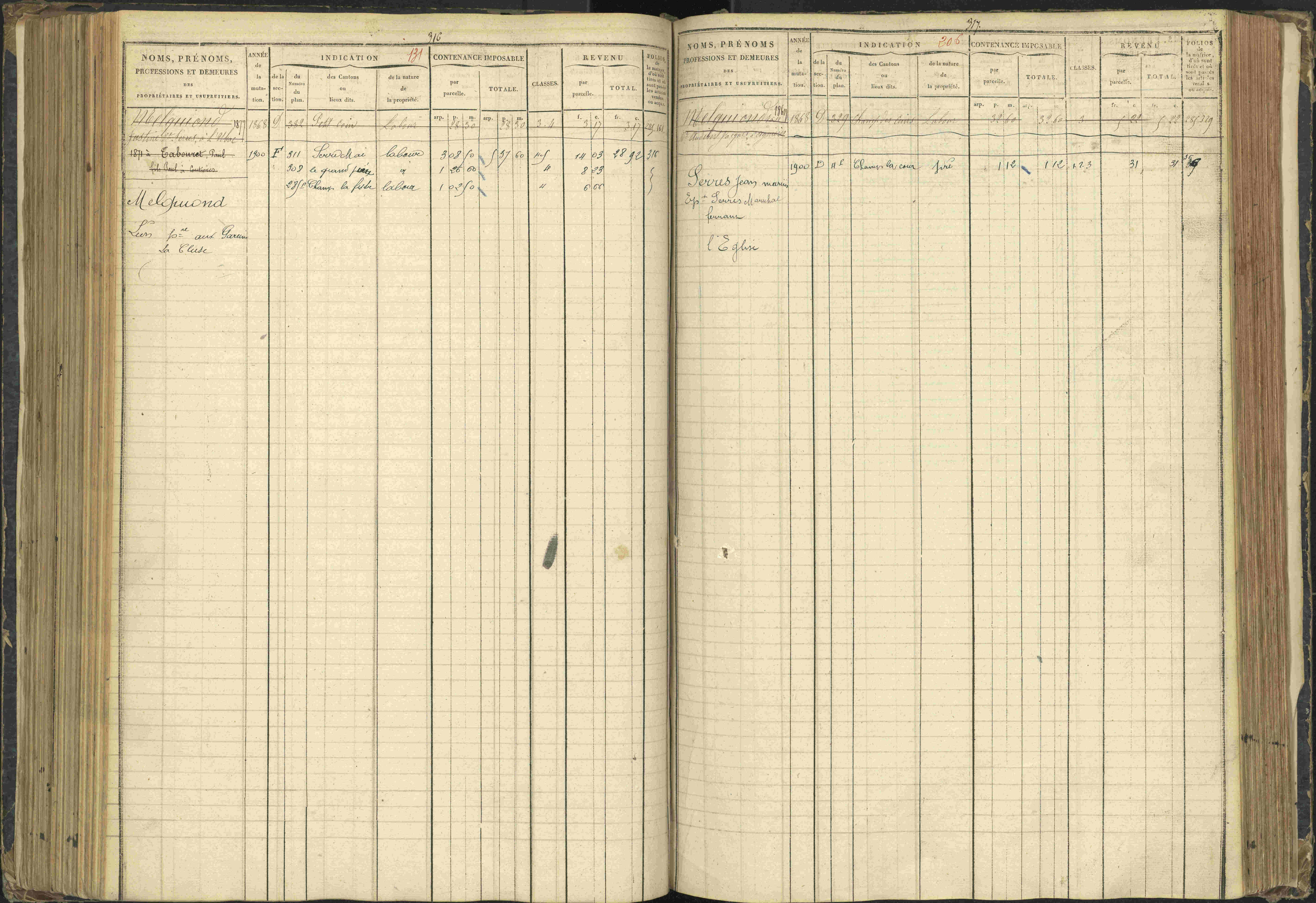 Agnières-en-Dévoluy - 3 P 108/1 - 3 P 108/1 - Matrice folios 1-340. 