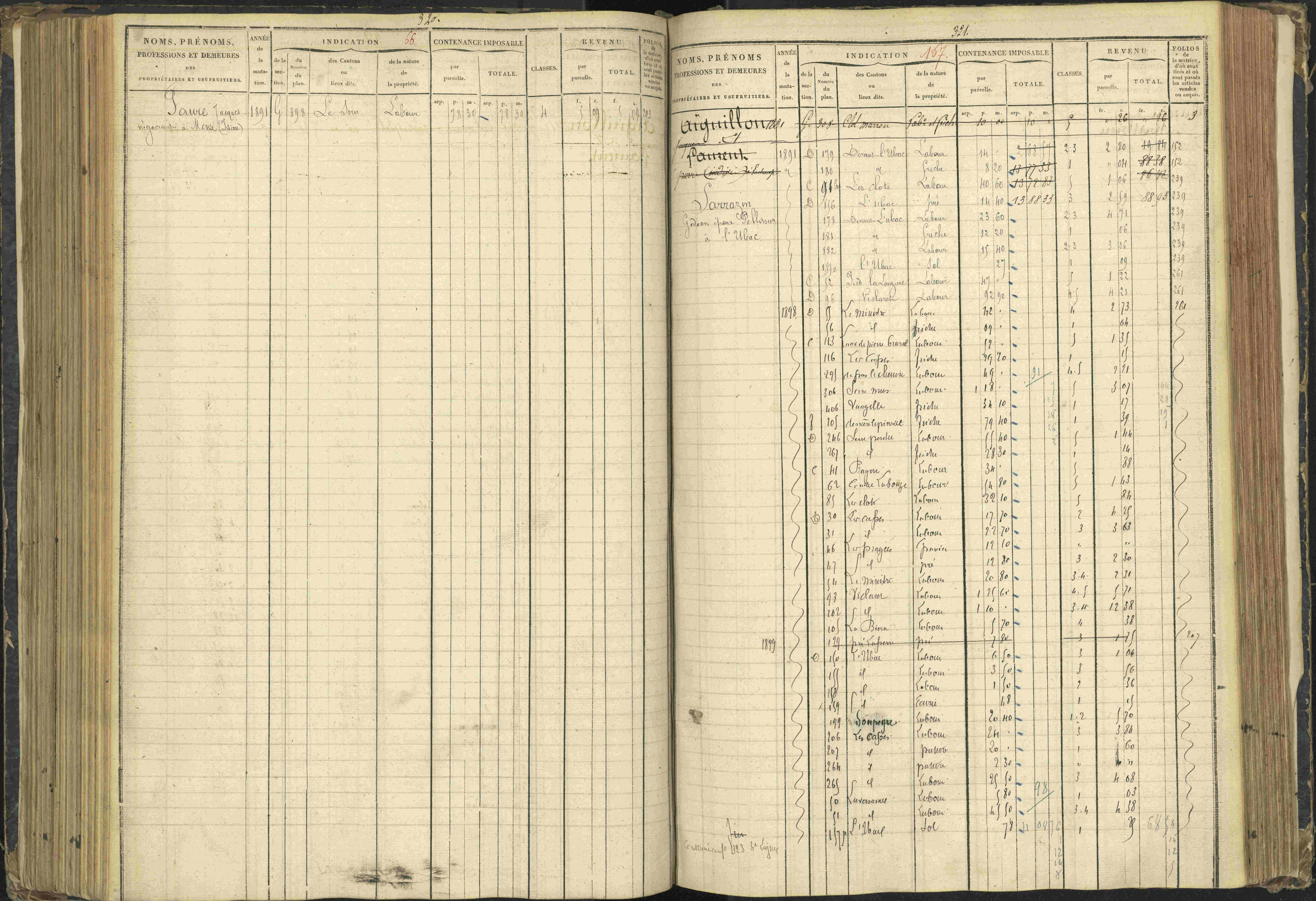 Agnières-en-Dévoluy - 3 P 108/1 - 3 P 108/1 - Matrice folios 1-340. 