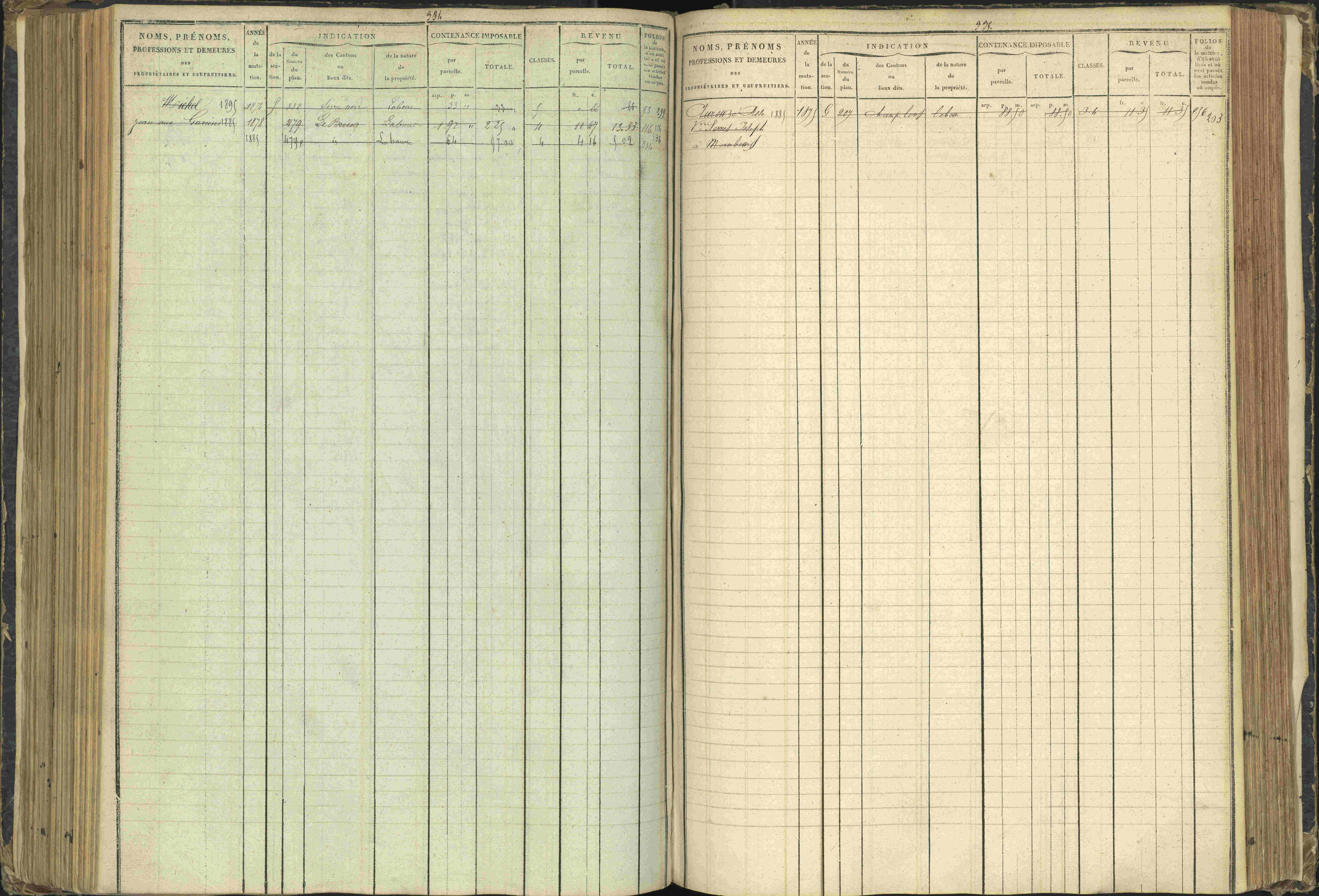 Agnières-en-Dévoluy - 3 P 108/1 - 3 P 108/1 - Matrice folios 1-340. 
