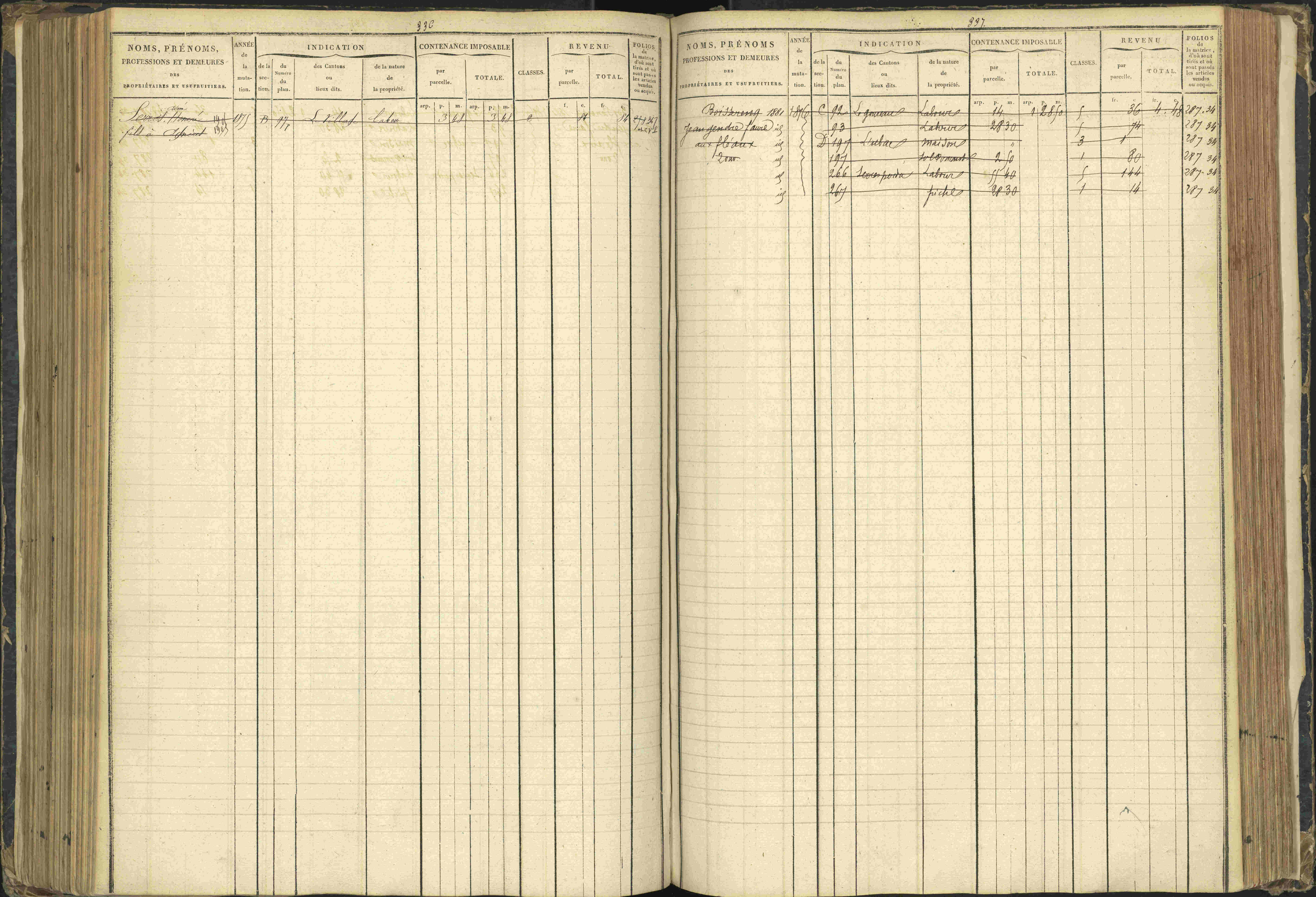 Agnières-en-Dévoluy - 3 P 108/1 - 3 P 108/1 - Matrice folios 1-340. 