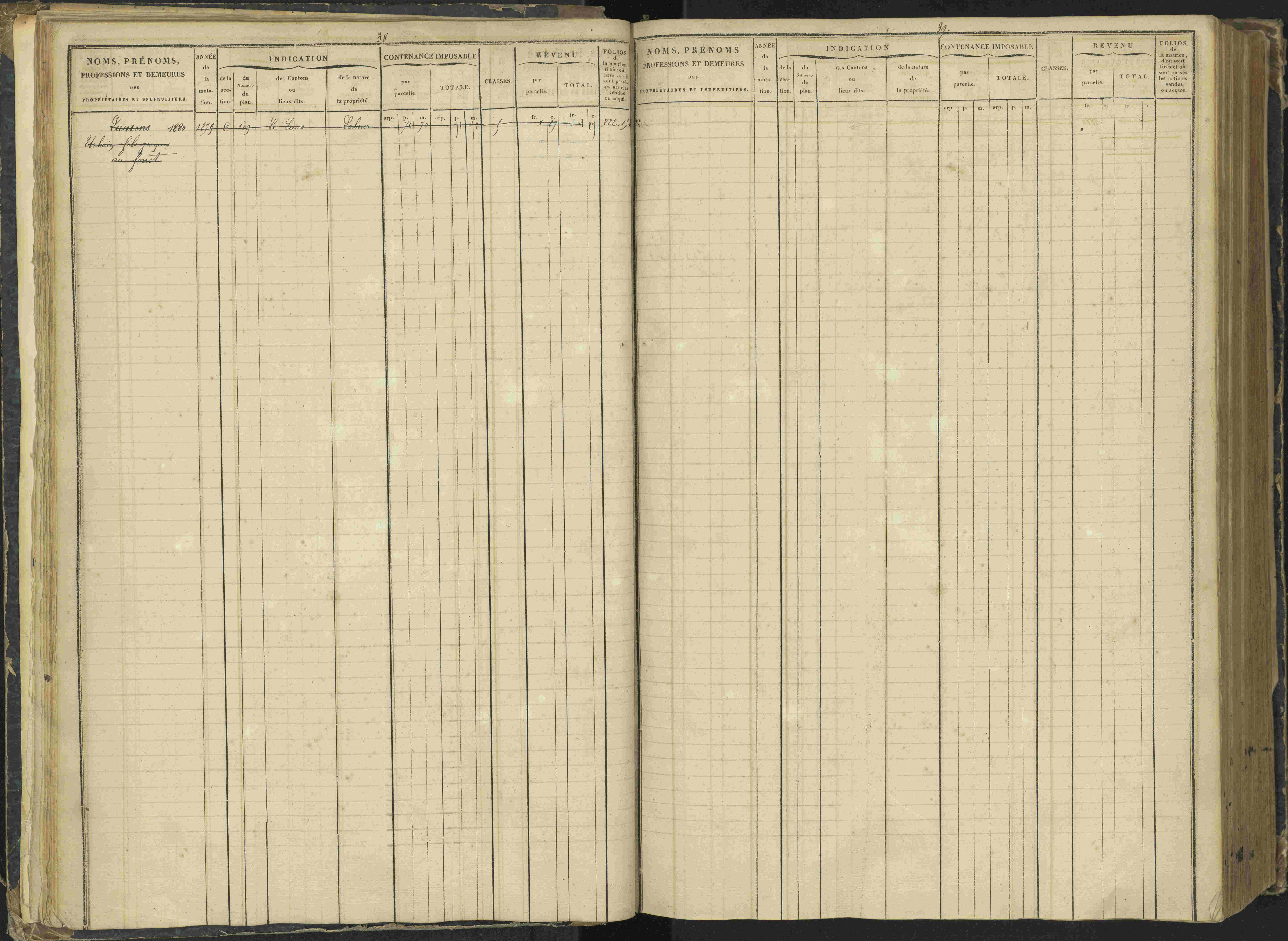Agnières-en-Dévoluy - 3 P 108/1 - 3 P 108/1 - Matrice folios 1-340. 