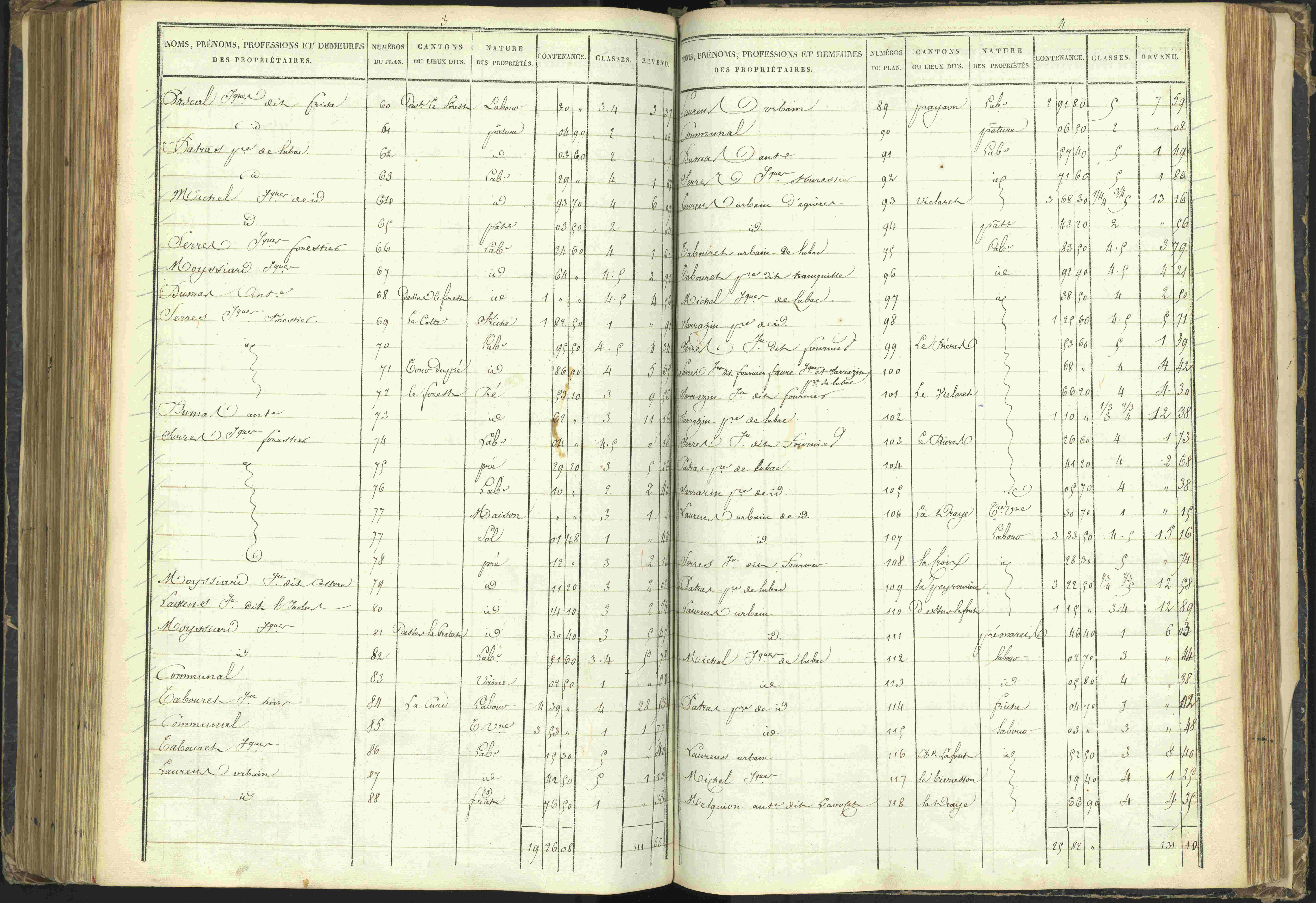 Agnières-en-Dévoluy - 3 P 108/1 - 3 P 108/1 - Matrice folios 1-340. 