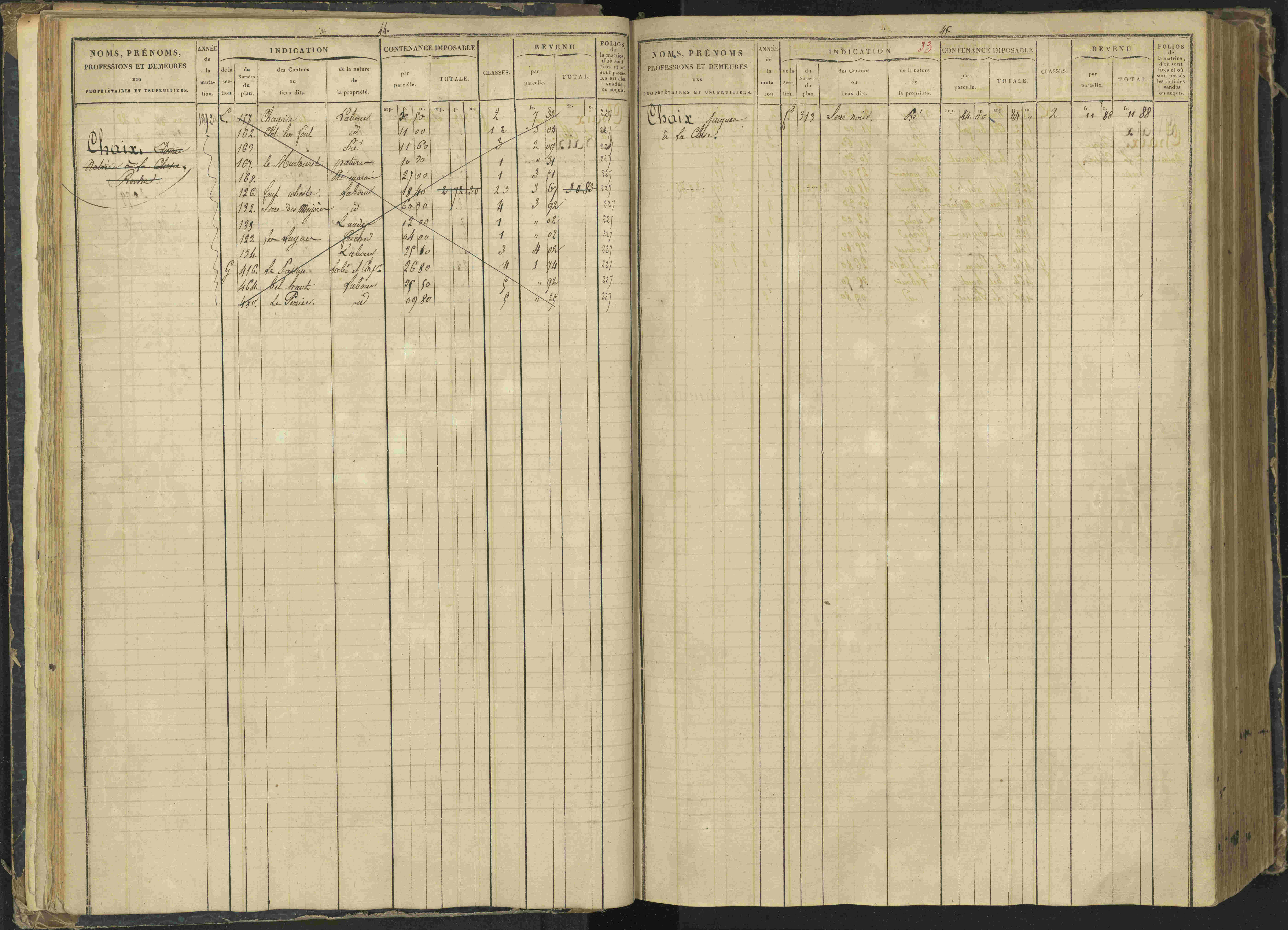 Agnières-en-Dévoluy - 3 P 108/1 - 3 P 108/1 - Matrice folios 1-340. 